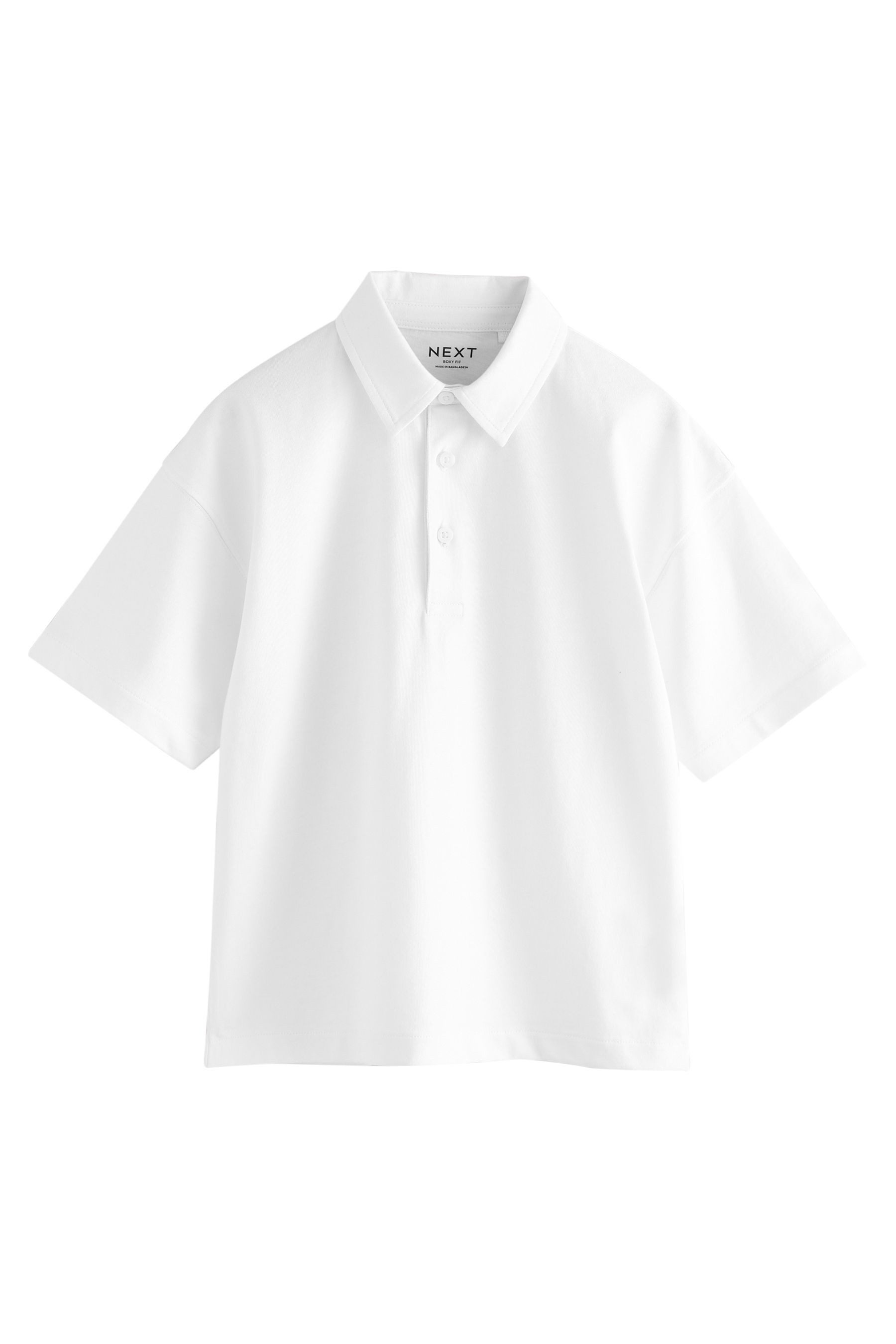 Next Poloshirt Kastiges Kurzarm-Poloshirt aus 100 % günstig online kaufen