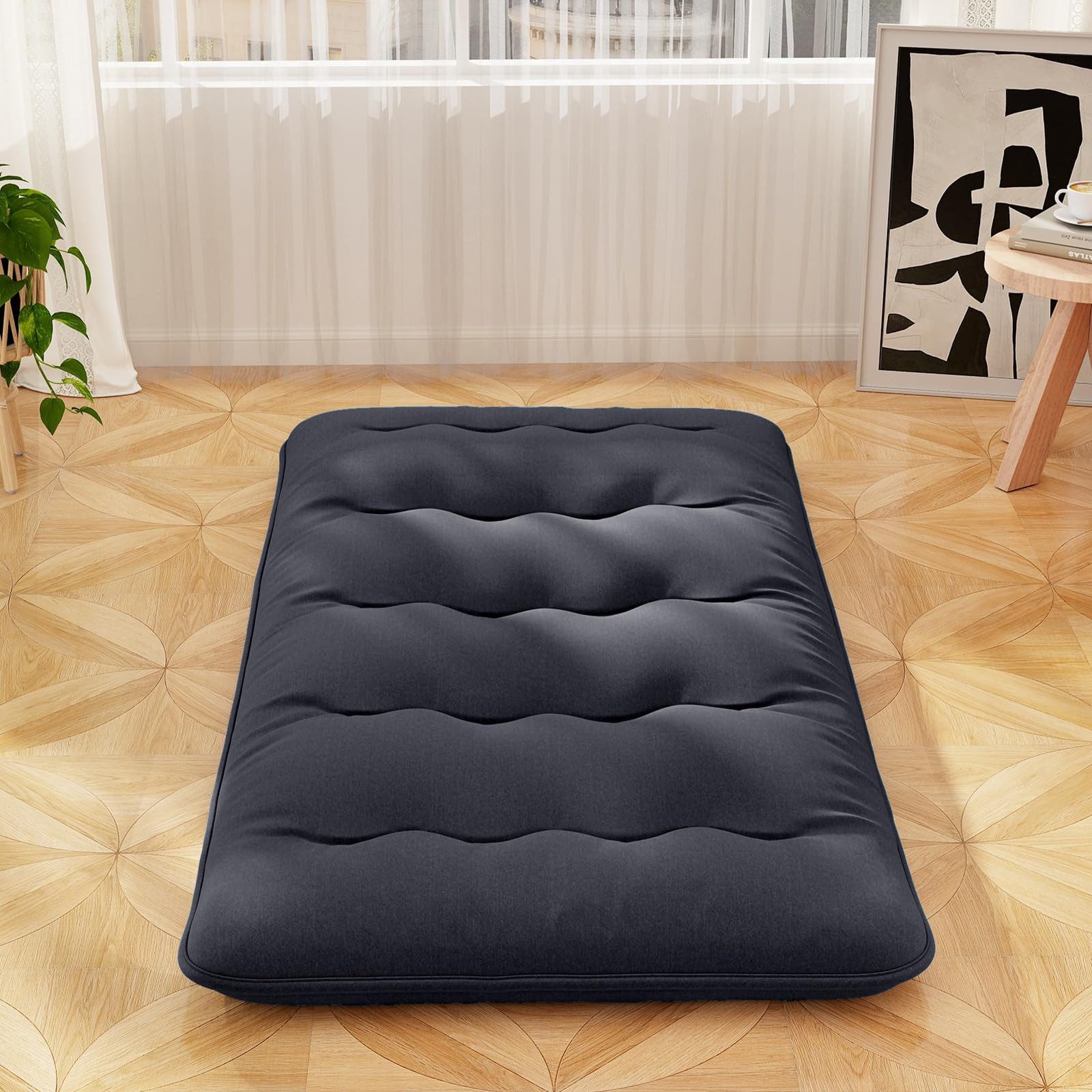 Futonmatratze, COSTWAY, 10 cm hoch, Futon Matratze, Tatami-Matte, Klappmatratze, 90x200cm