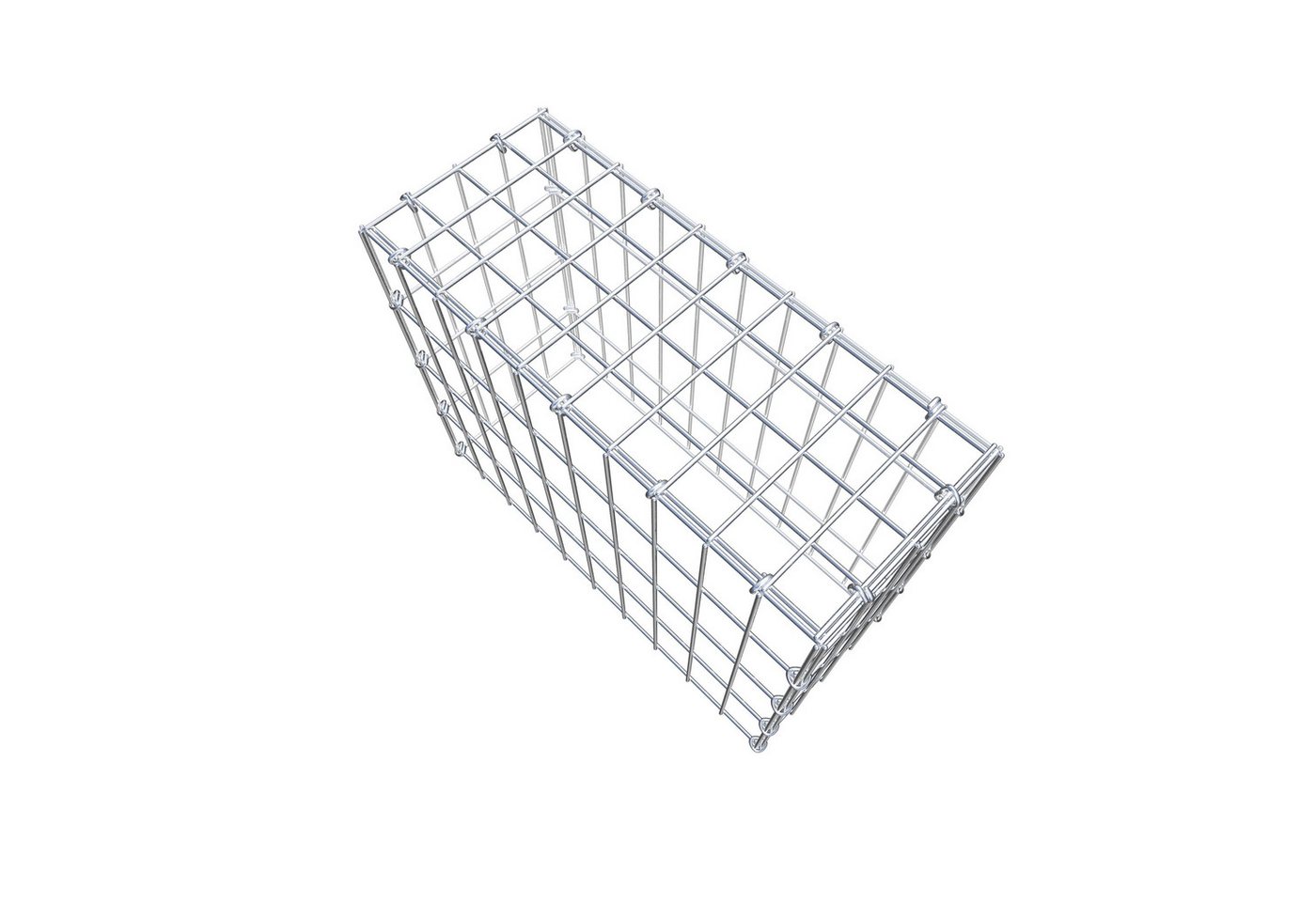 Thumbnail - Gabiona Gabionenzaun Anbaugabione Typ 3 50 cm x 40 cm x 20 cm (L x H x T), Maschenweite 5, (Anbaugabione Typ 3 50 cm x 4...