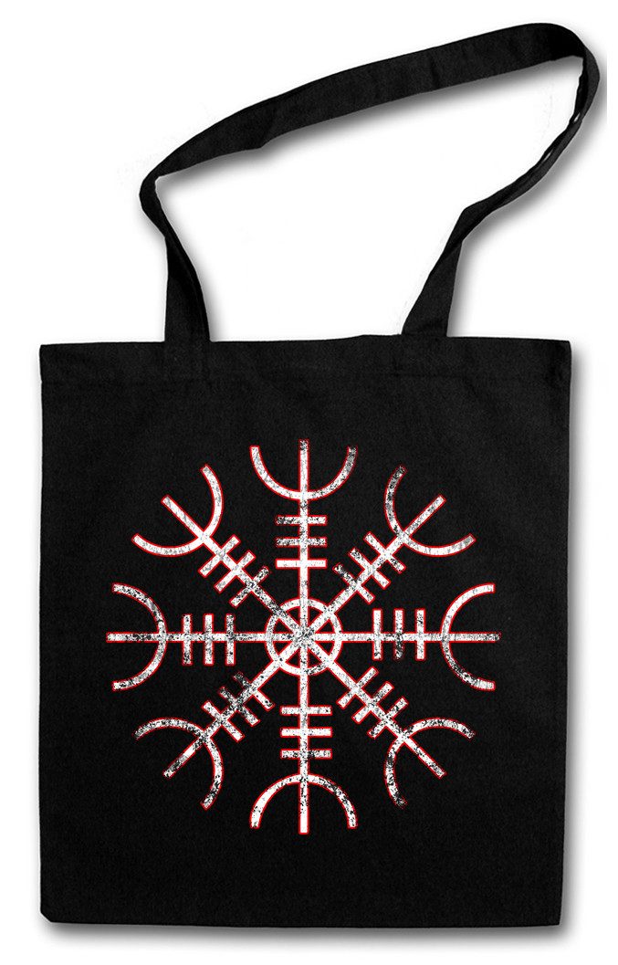 Urban Backwoods Beuteltasche Helmet Of Awe Stofftasche Fafnir Aegishjálmur Helm der Ehrfurcht (1-tlg), Island Island Magische Sonne