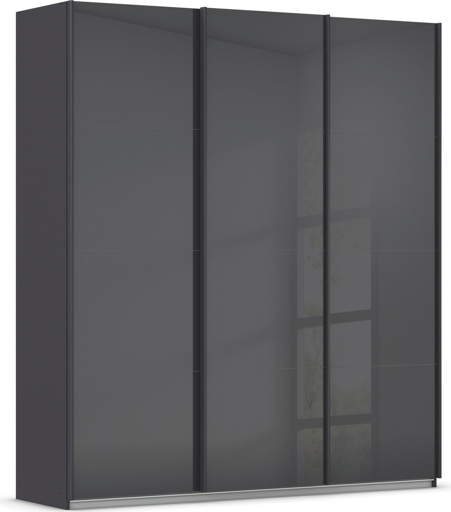 OTTO home Schwebetürenschrank Kleiderschrank Schrank Garderobe AGORDO mit Glasfront (Breiten 203/271/315/360 cm, Höhen 210/229 cm) durchdachte Innenausstattung, in 4 Breiten und 2 Höhen MADE IN GERMANY
