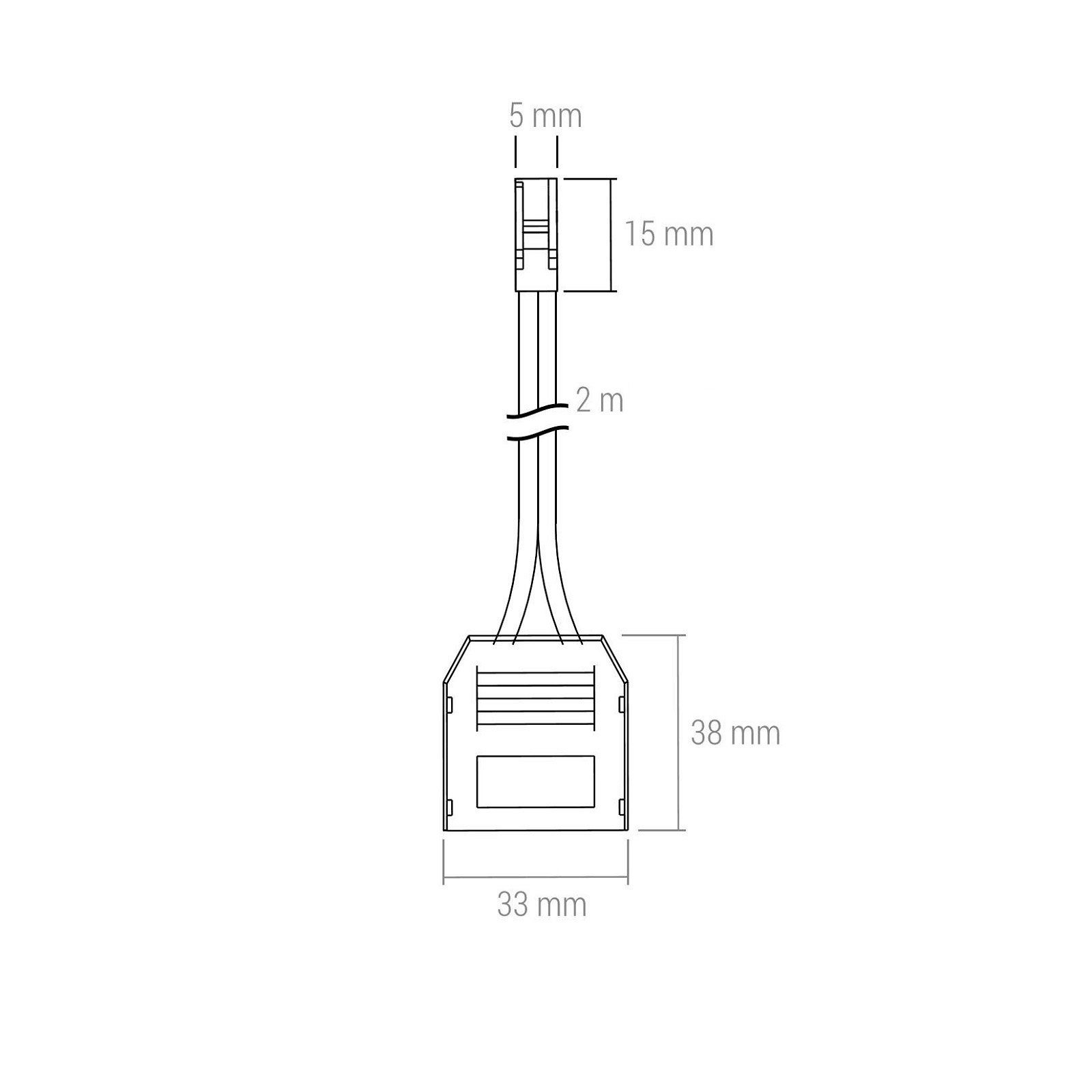 SO-TECH® 3-fach Verteiler mit MiniAMP-Buchse 2000 mm Lampen-Verbindungskabel
