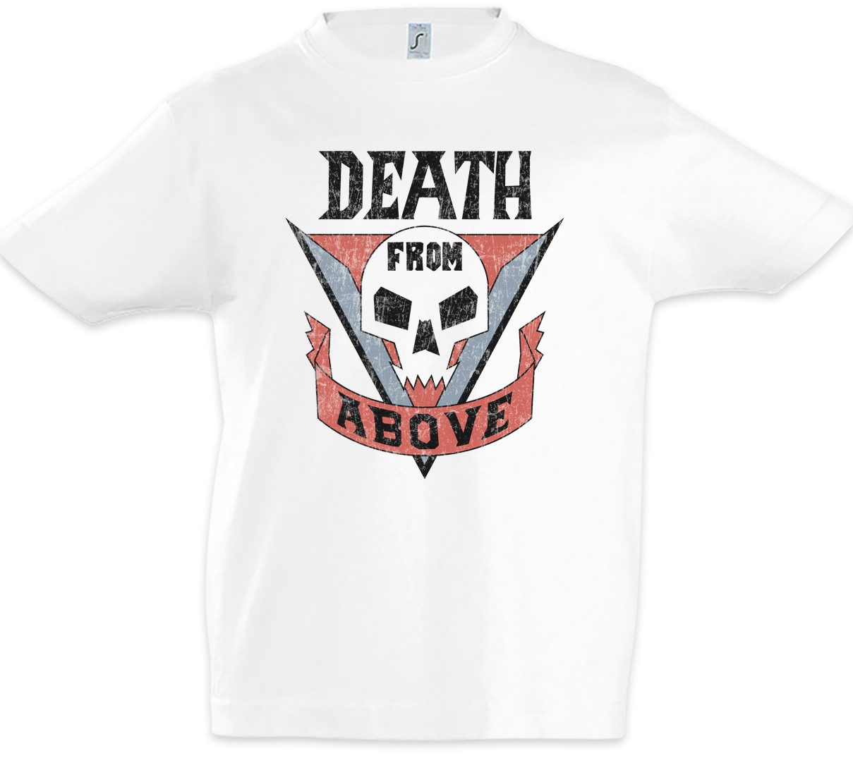 Print-Shirt Death From Above Kinder T-Shirt Rico's Tattoo Starship Movie Troopers