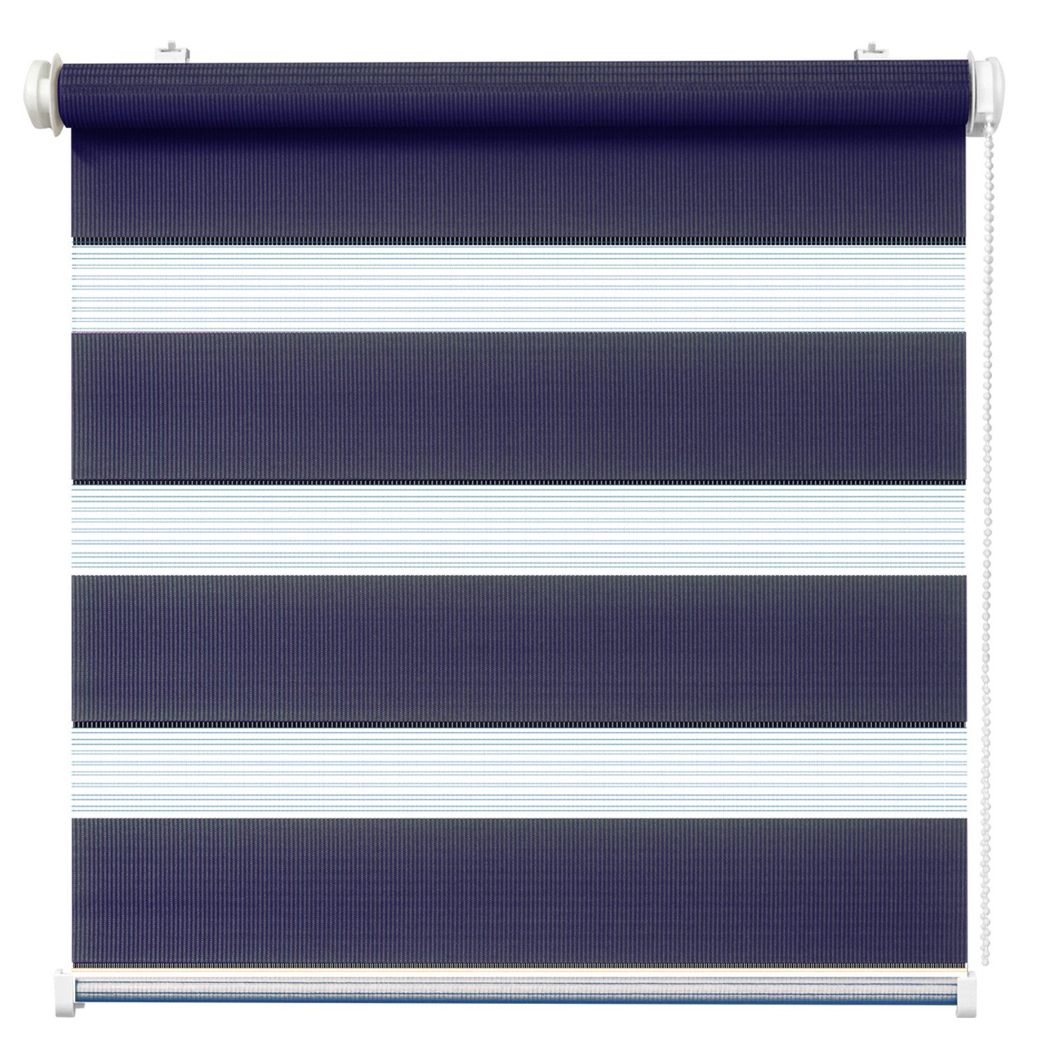 Doppelrollo Duo-Rollo Klemm Fix, Fenster-Rollo Ohne Bohren, DomDeco, Klemm- oder Schraubmontage, Klemmbar, Kettenzug, ohne Bohren, Sicht- und Blendschutz