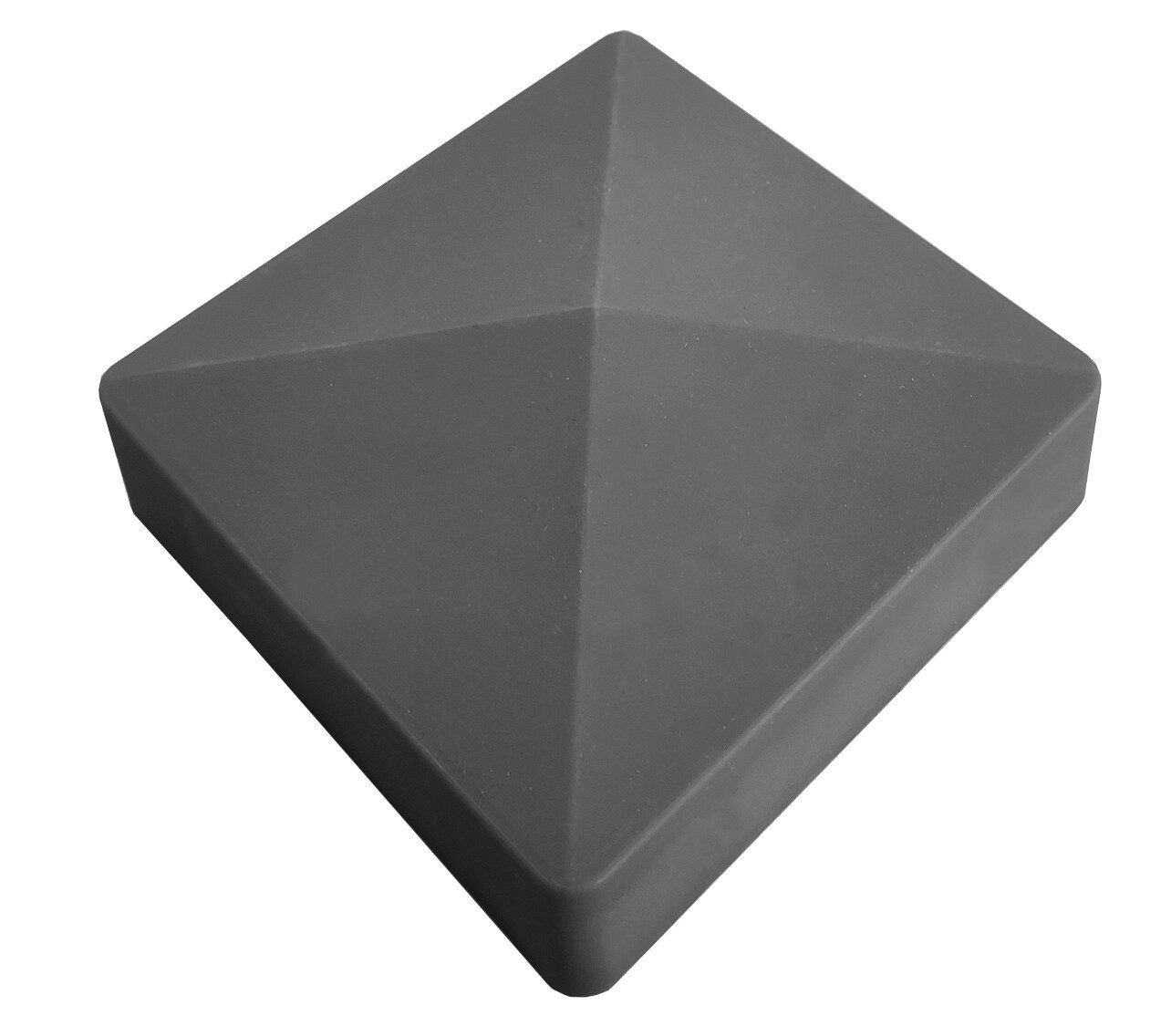 WPC Profi Zaunpfosten Sichtschutz Zaunpfosten Aluminium Pfosten anthrazit 80 x 6,8 x 6,8 cm, (Komplettset, 1-St., inkl. Blende und Kappe)