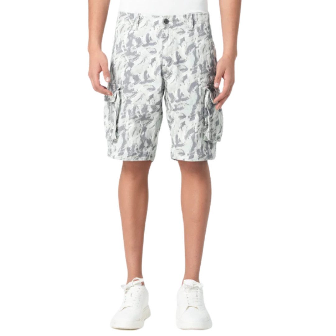 Cargoshorts Ezra Caledon Green Allover Camouflage