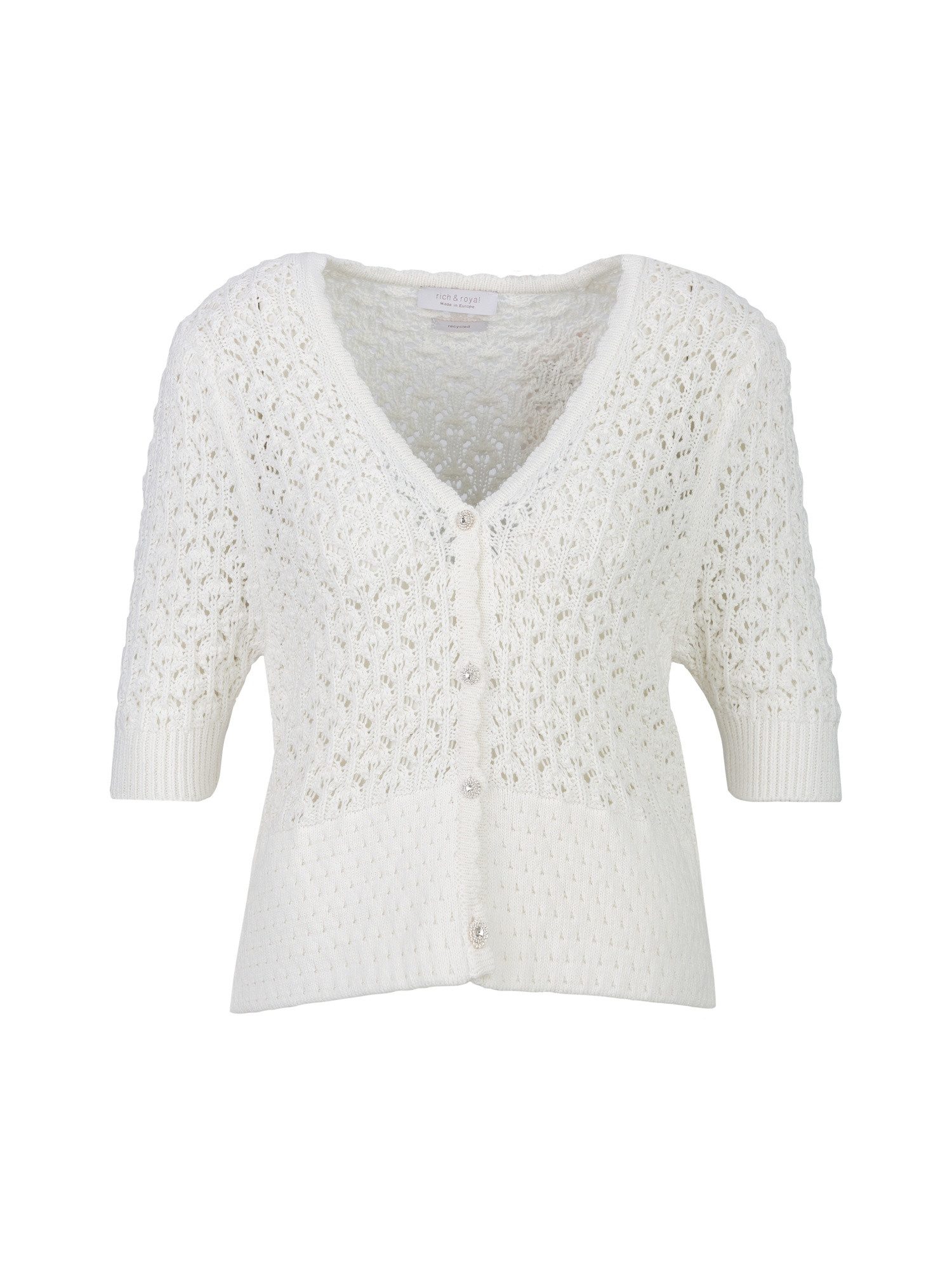 RICHROYAL Strickjacke Ajour