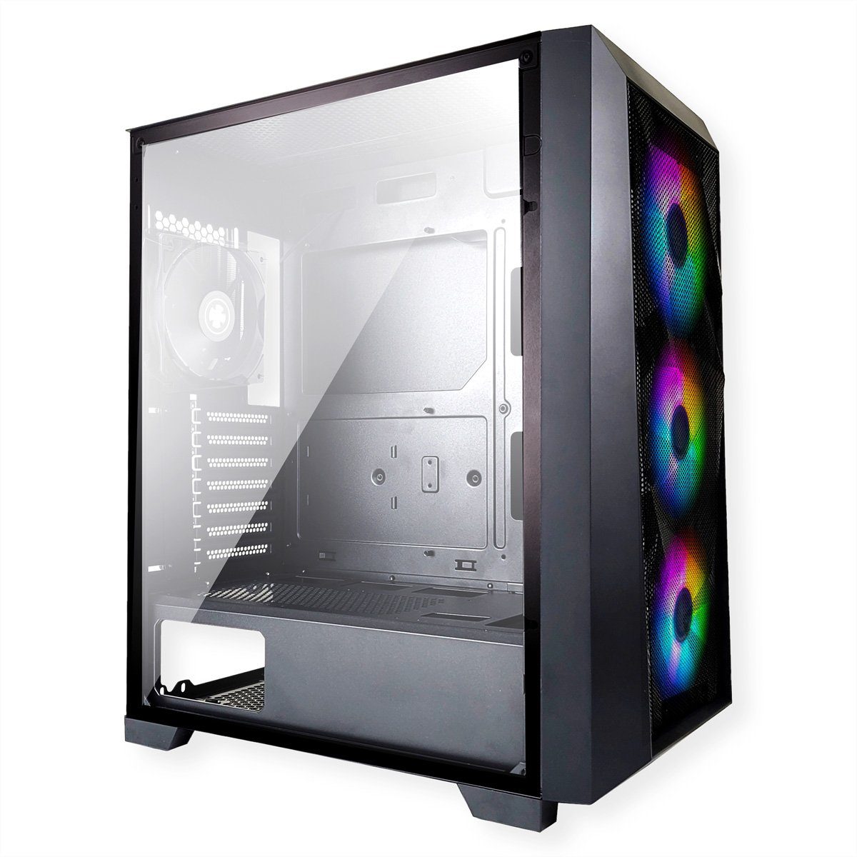 Xilence PC-Gehäuse Xilent Breeze X712.RGB Gaming PC Gehäuse, RGB ATX Midi Tower, XG131