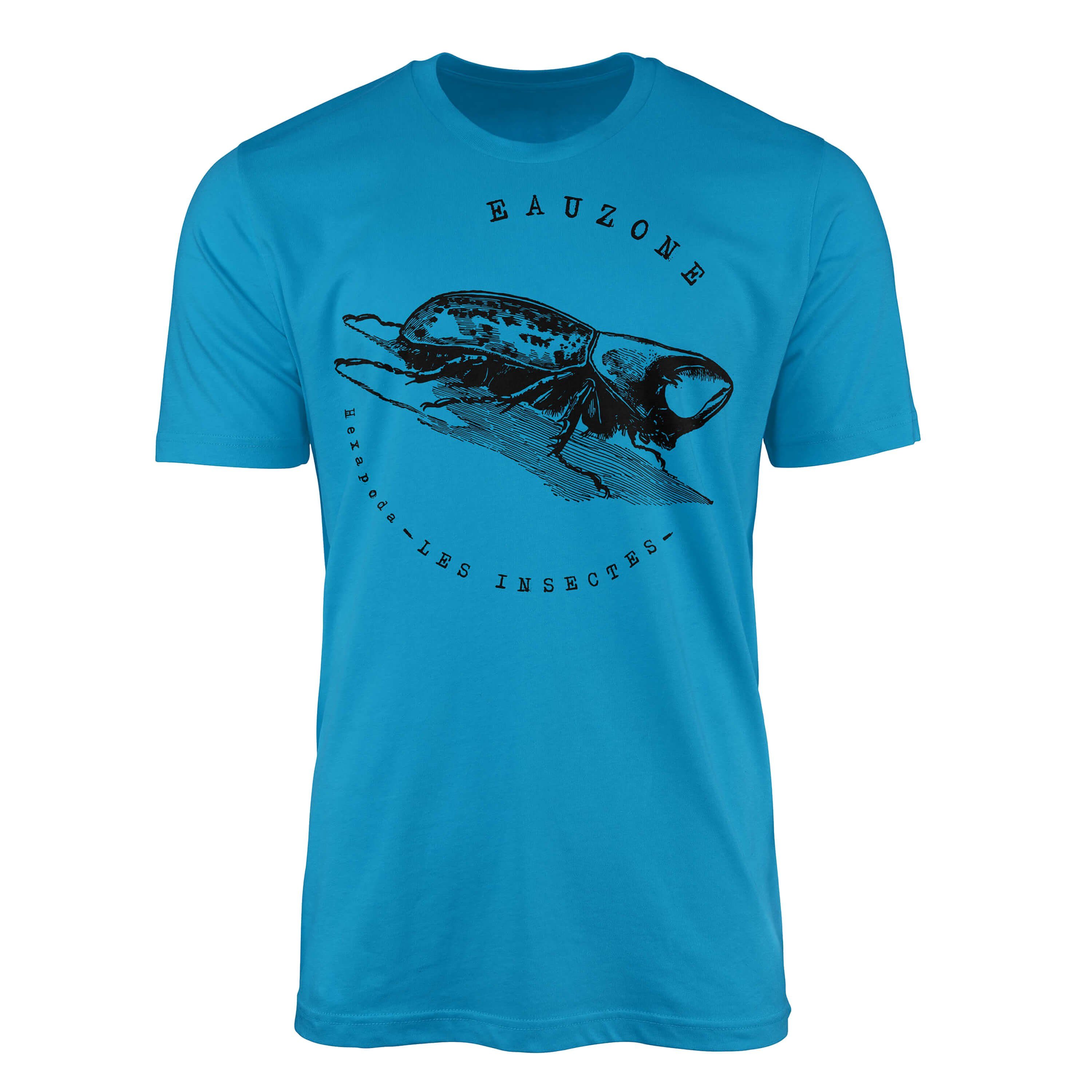 Sinus Art T-Shirt Hexapoda Herren T-Shirt Rhinoceros Beetle Atoll