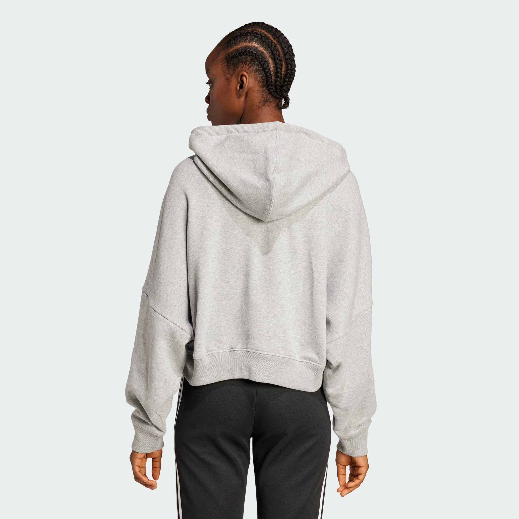 adidas Originals Crop-Top ESSENTIALS SHORT FRENCH TERRY KAPUZENJACKE (1-tlg günstig online kaufen