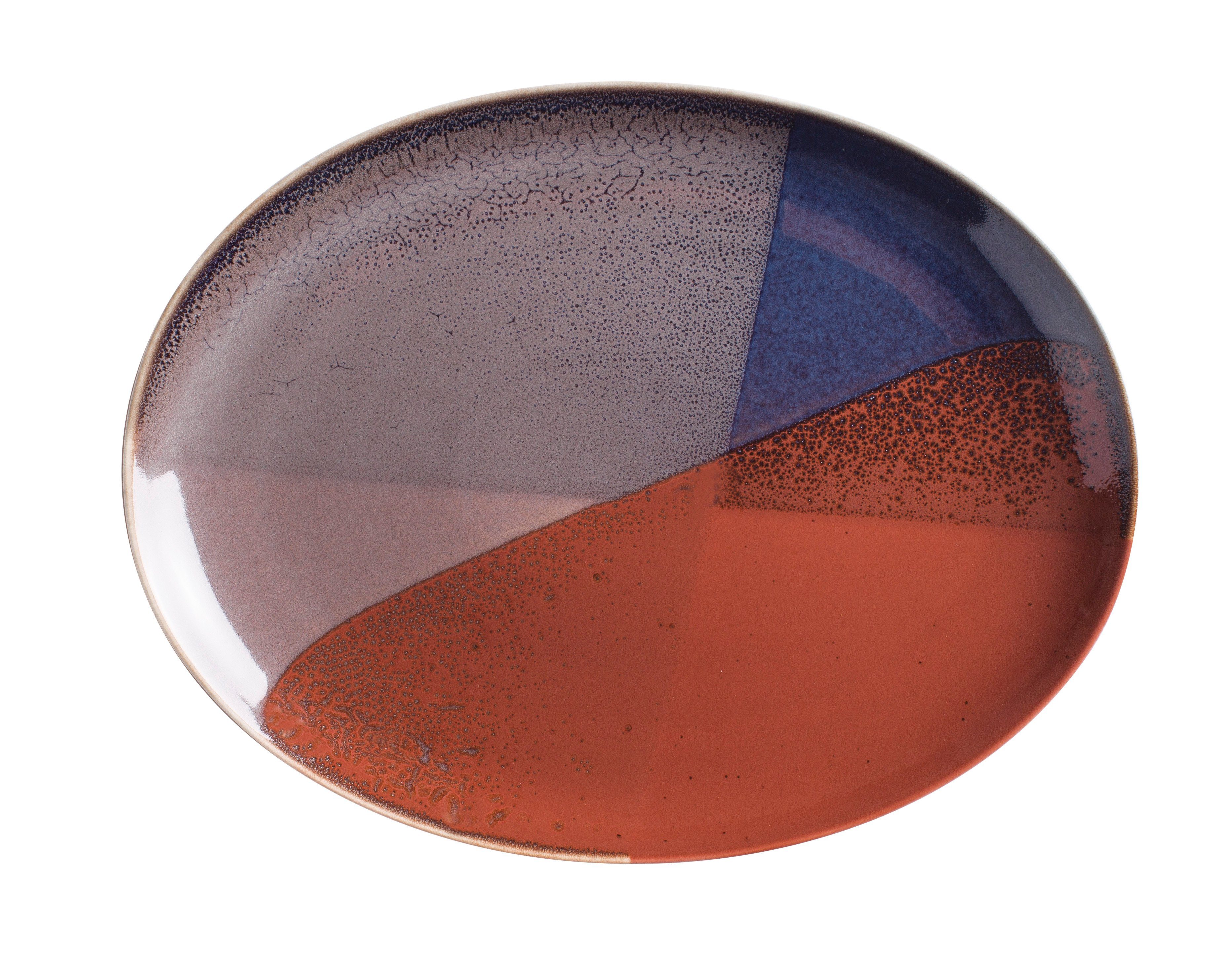 Kahla Servierplatte oval Homestyle 32 cm, Porzellan, Handglasiert, Made in Germany colours of nature