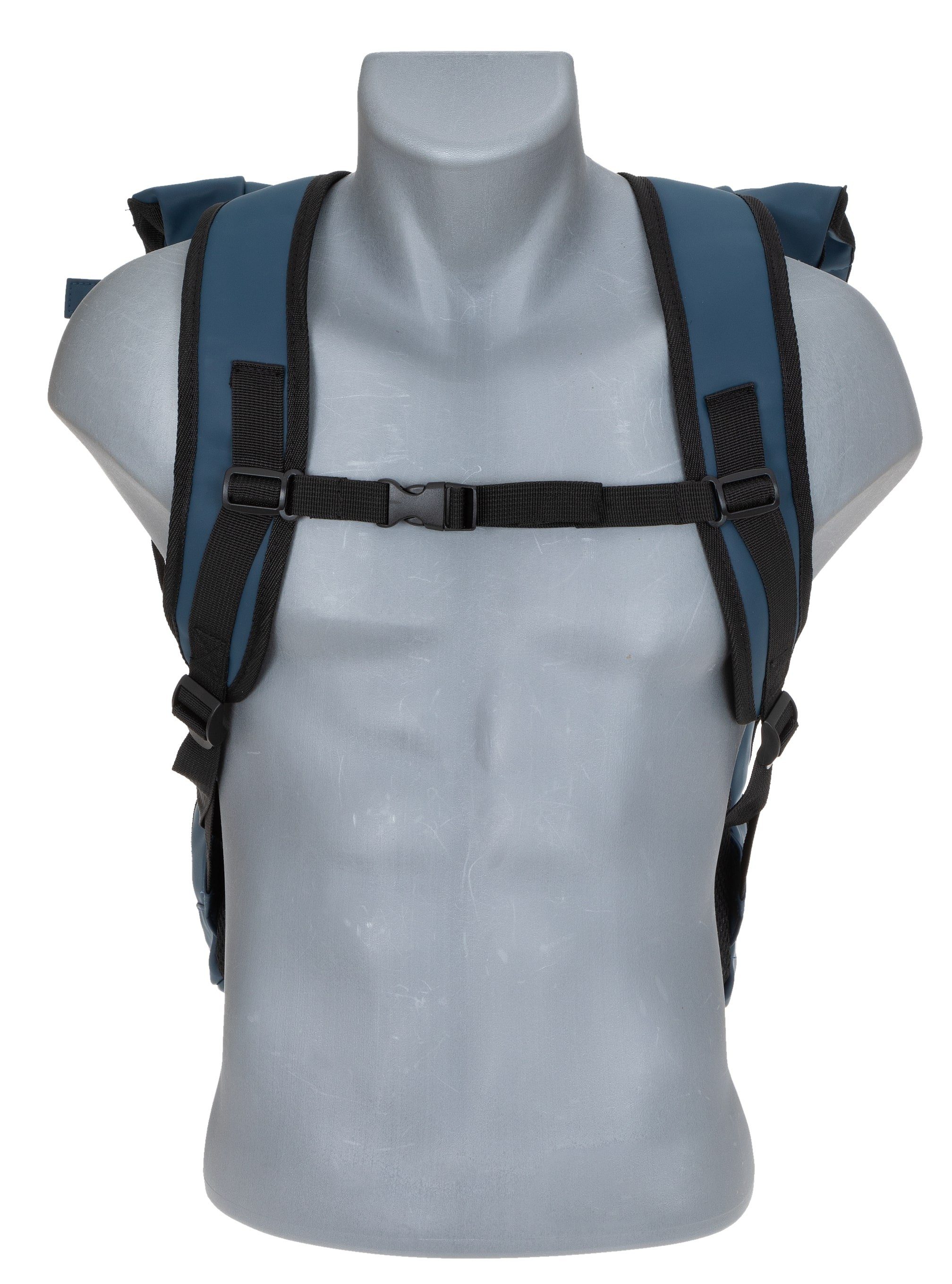 ELEPHANT Freizeitrucksack Time Bag aus Plane, Rucksack Laptoprucksack Daypack wasserabweisend + Trinkflasche