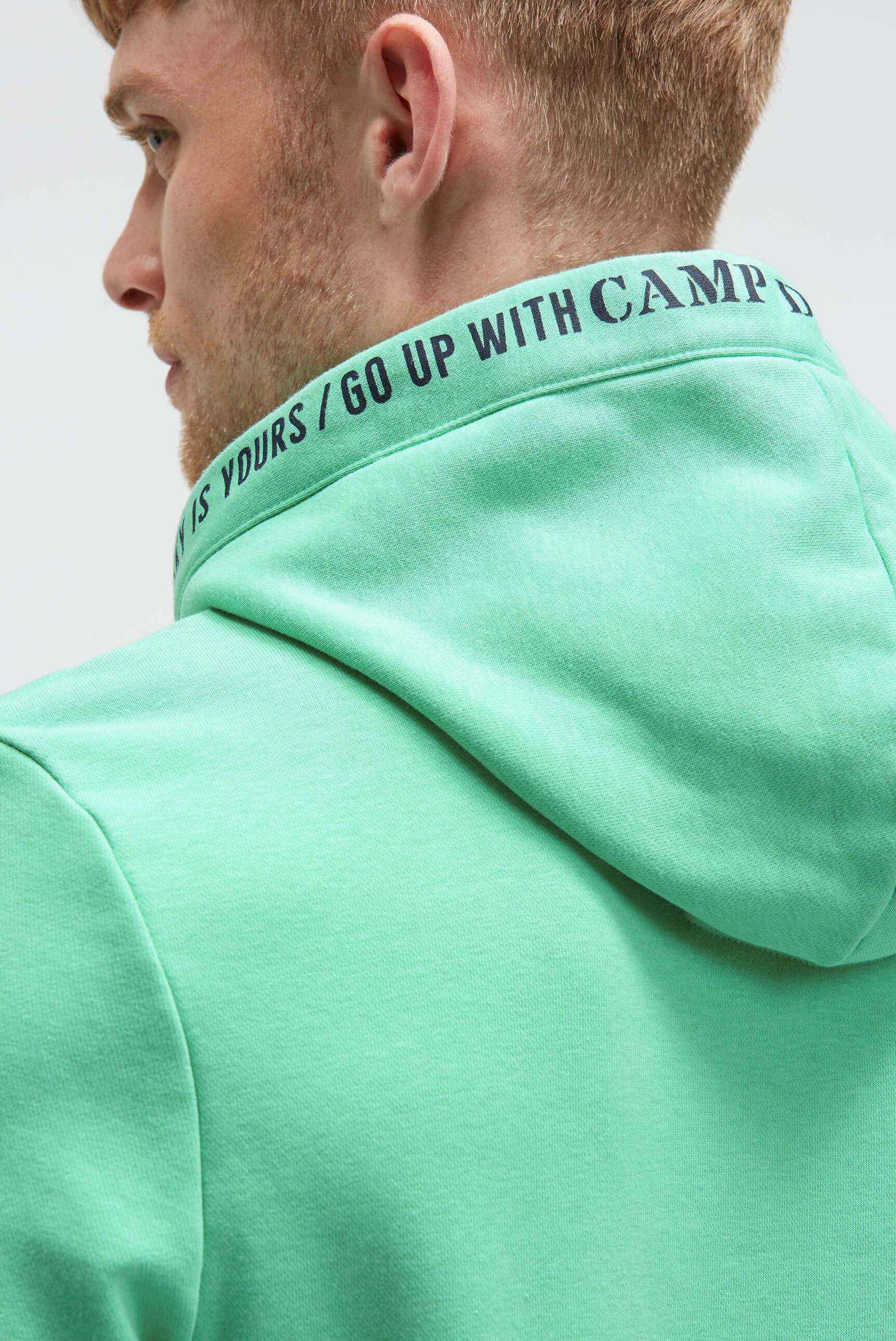 CAMP DAVID Kapuzensweatshirt mit Kontrastnähten