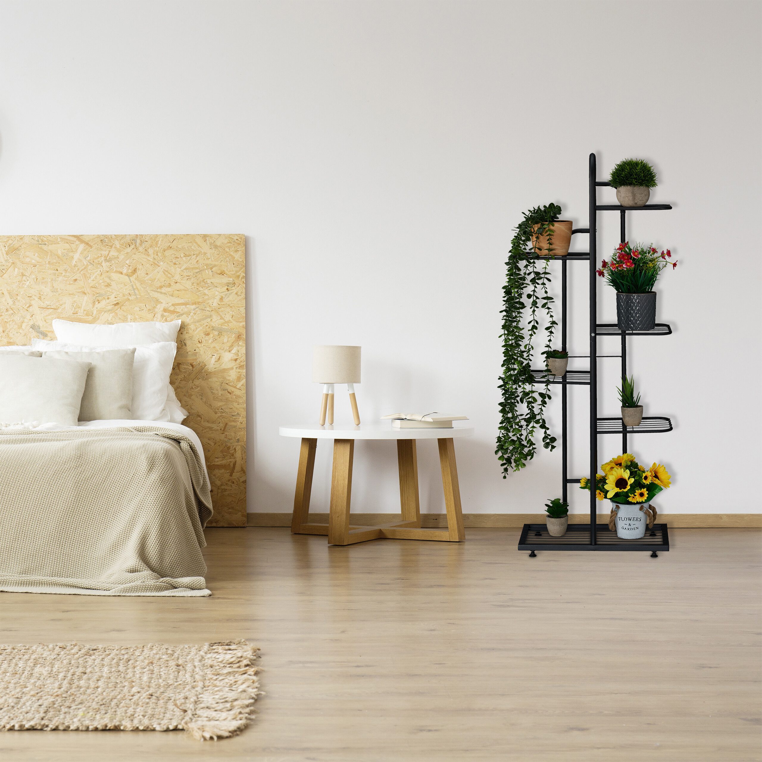 relaxdays Pflanzentreppe Blumenregal aus Metall mit günstig online kaufen
