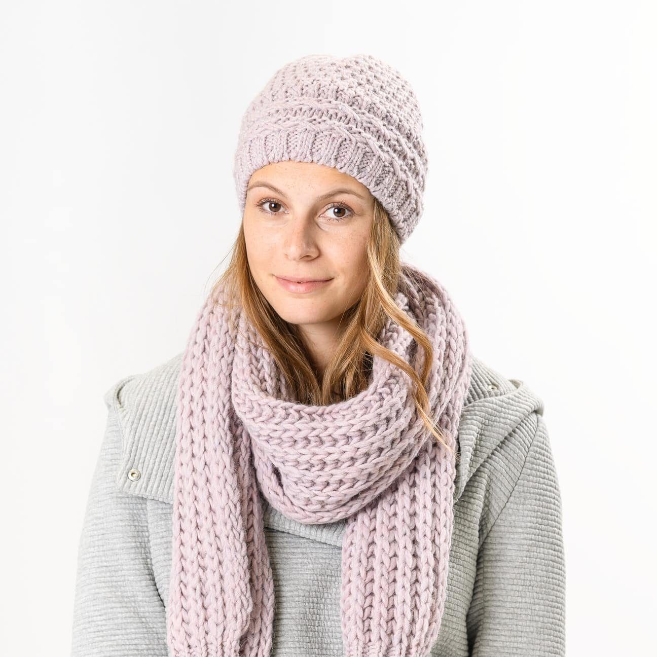Lierys Beanie (1-St) Beanie Futter, Made taupe Germany mit in