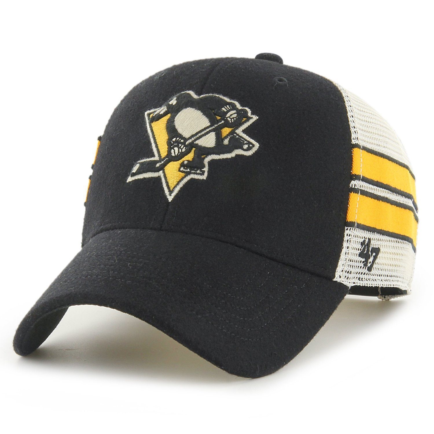 '47 Brand Trucker Cap Trucker STRIPED Pittsburgh Penguins