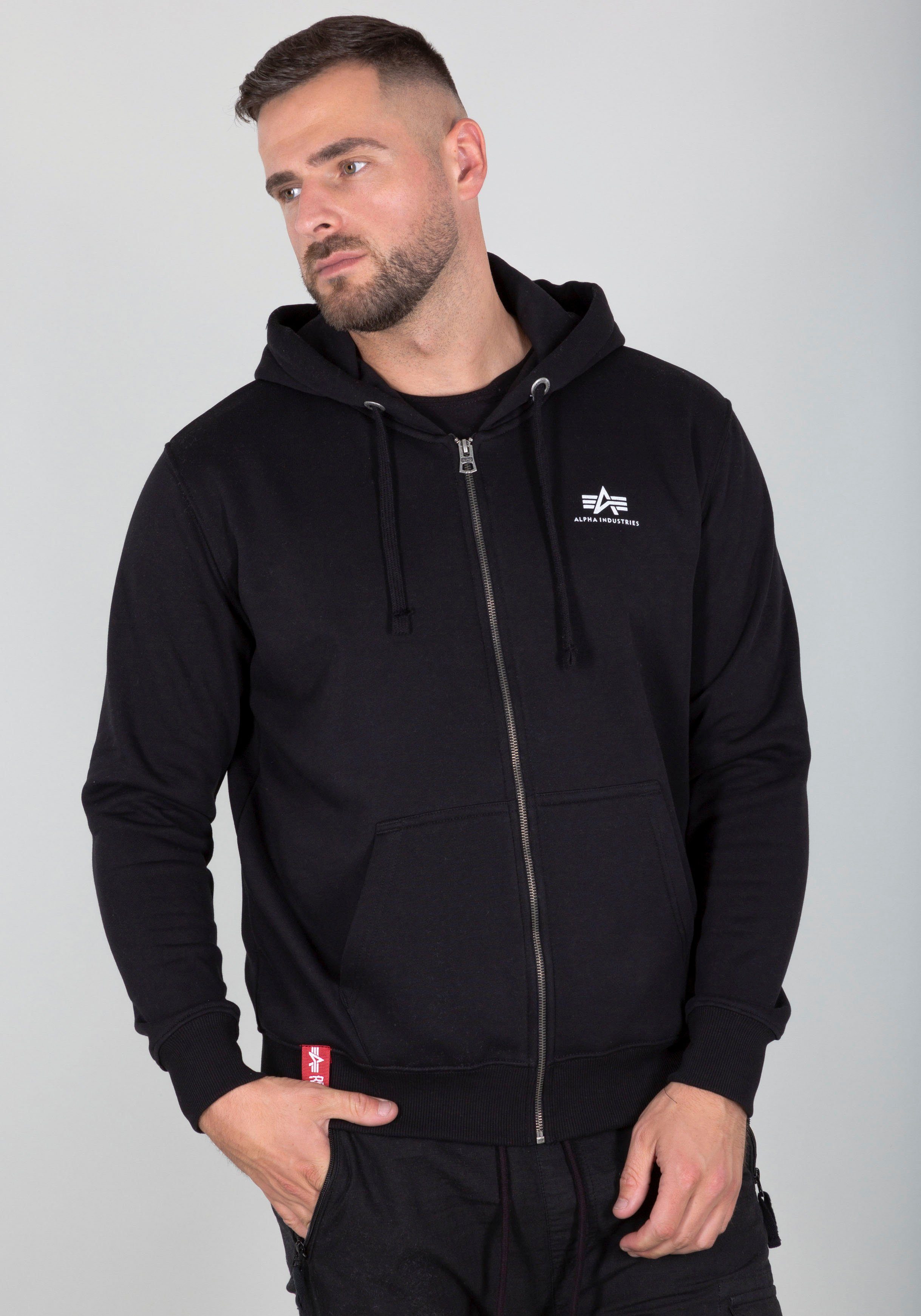 SL Industries Kapuzensweatjacke Hoody Alpha black Basic Zip