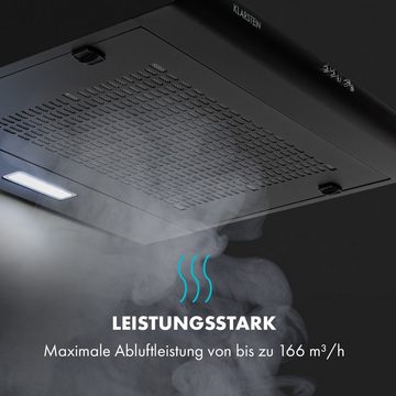 Klarstein Deckenhaube Serie DSM-Capannina-BK Capannina, Unterbauhaube Abzugshaube Abluft 60 cm LED