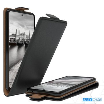 EAZY CASE Handyhülle Flipcase für Samsung Galaxy A52 / A52 5G / A52s 5G 6,5 Zoll, Tasche Klapphülle Handytasche zum Aufklappen Etui Kunstleder Schwarz