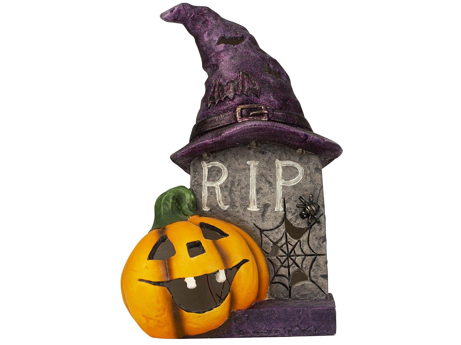 Mel-O-Design Skulptur 1666 Halloween-Grab mit Kürbis günstig online kaufen
