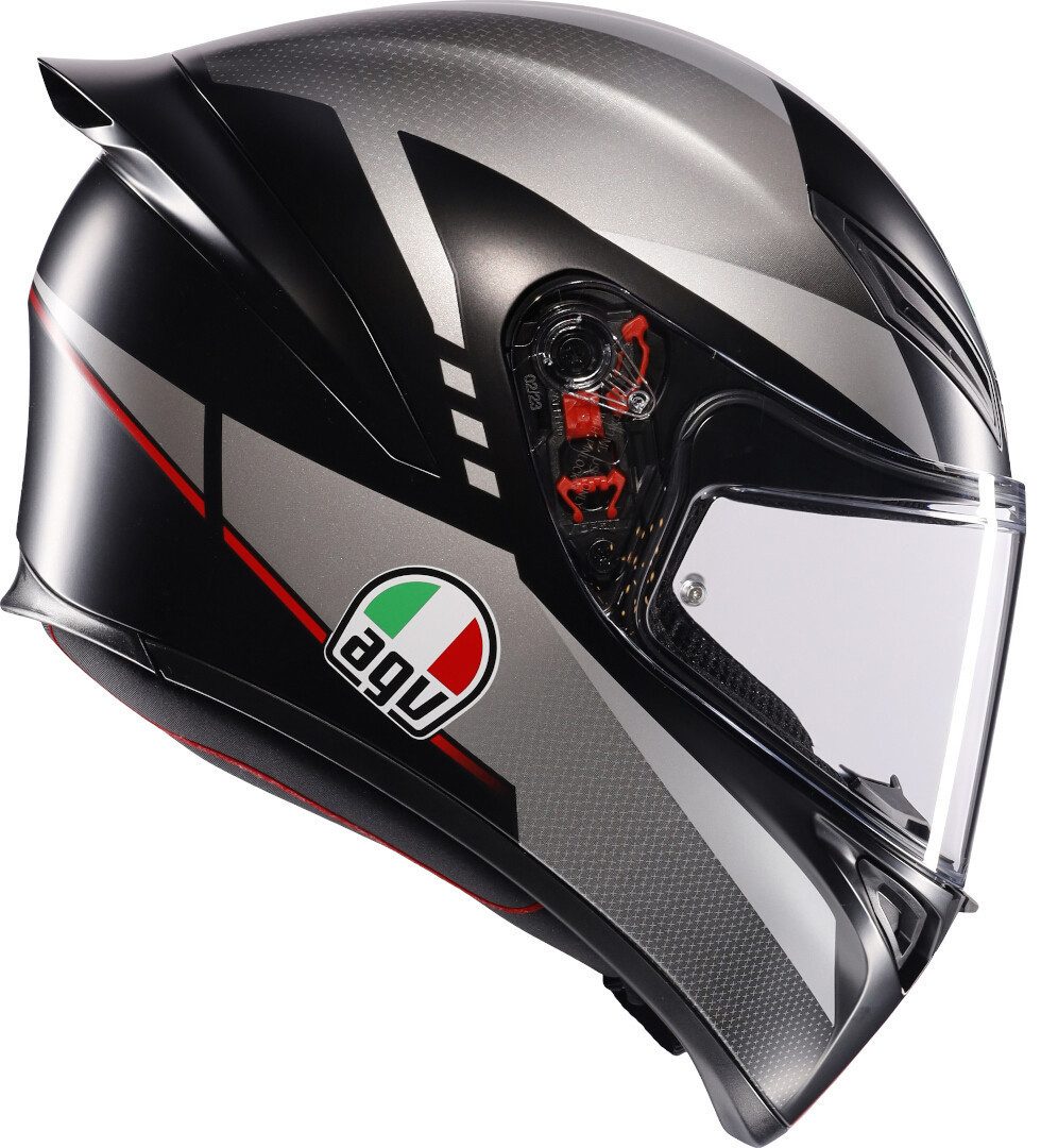 AGV Motorradhelm K1 S Lap Helm, vorbereitet für Kommunikationssystem