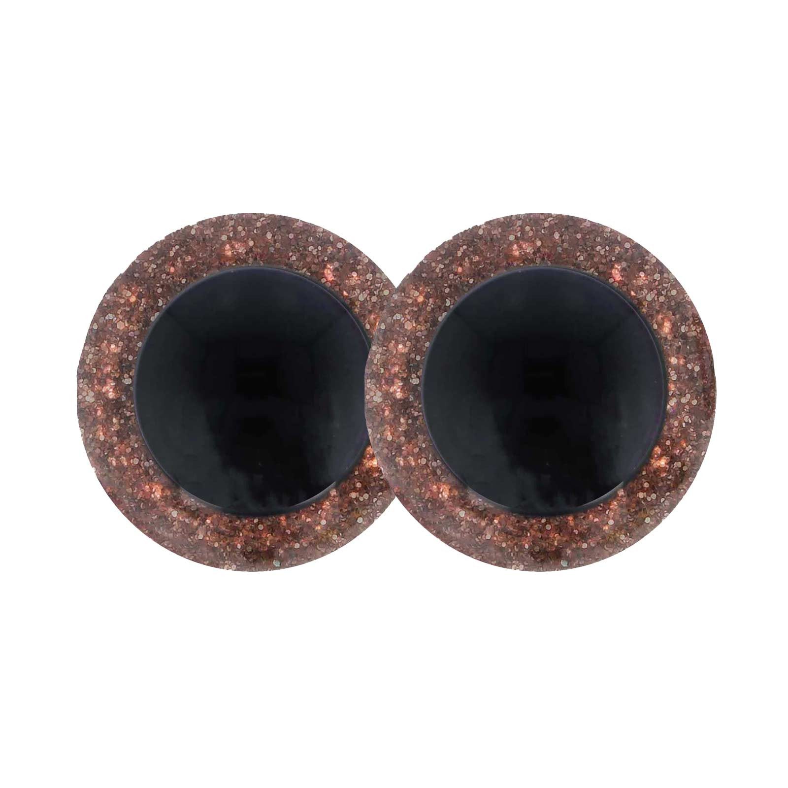 maDDma Puppen Accessoires-Set AA Glitzeraugen 1 Paar 18mm hohe Kuppel, brau günstig online kaufen