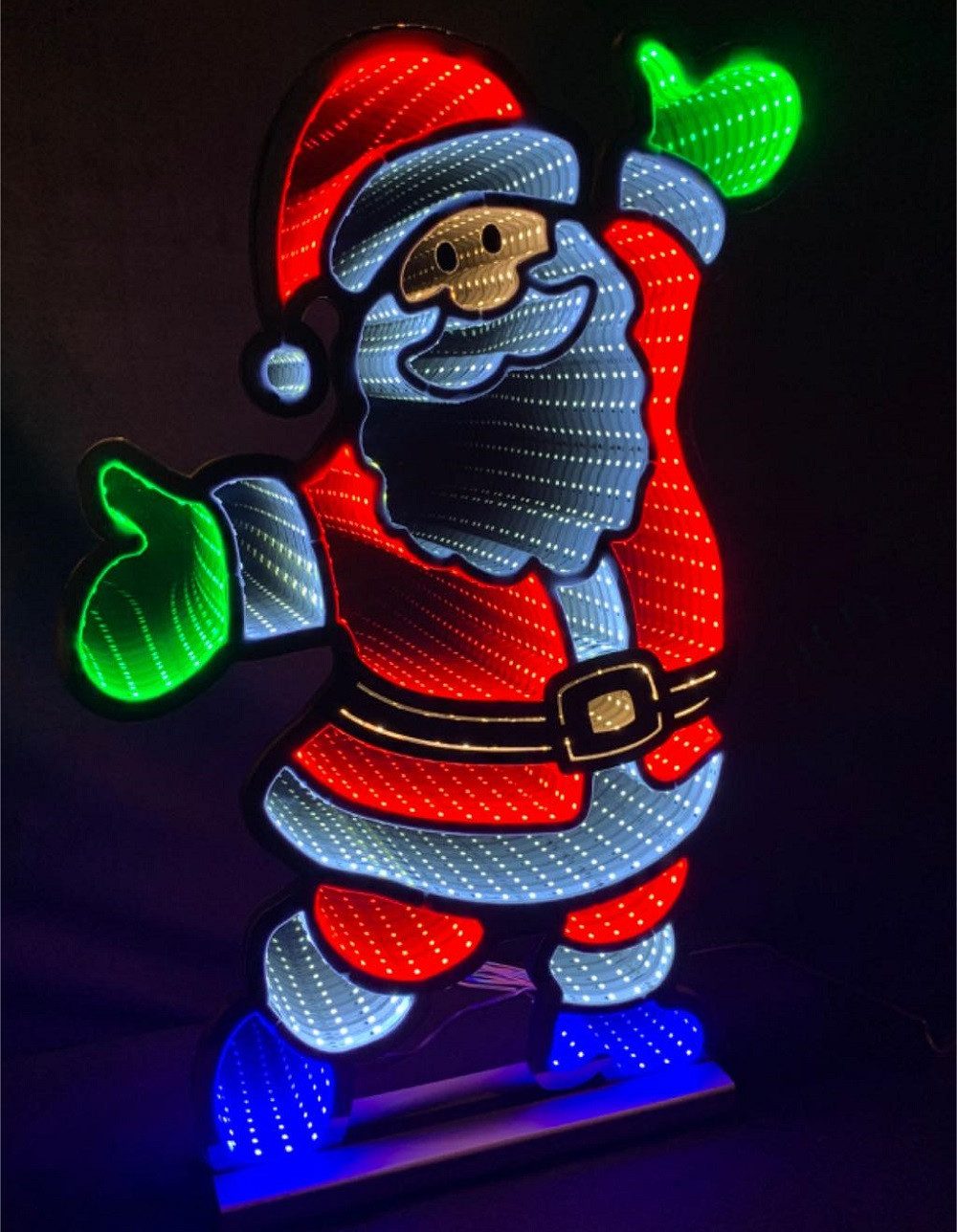 Star-Max LED Fensterbild 36022 LED-Weihnachtsmann mit Infinity Effekt 444 S günstig online kaufen