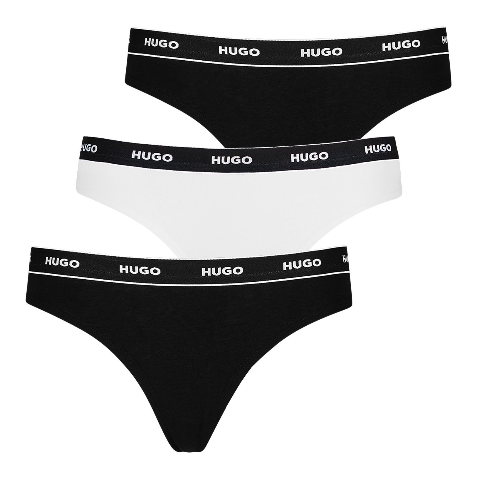 HUGO String Cotton Stretch (3-St) mit Logobund