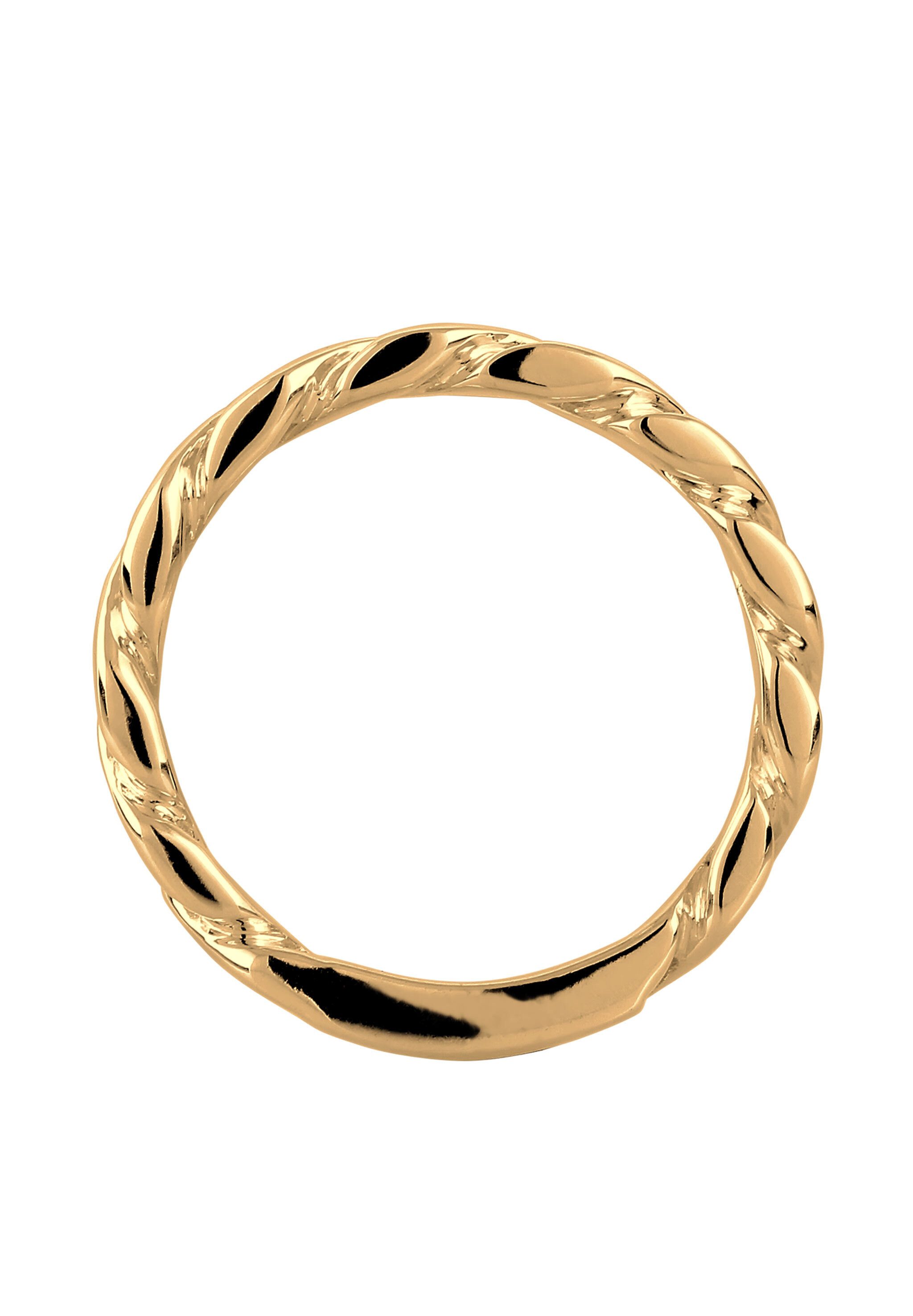 Kuzzoi Silberring Bandring Glieder Design 925 Sterling Silber