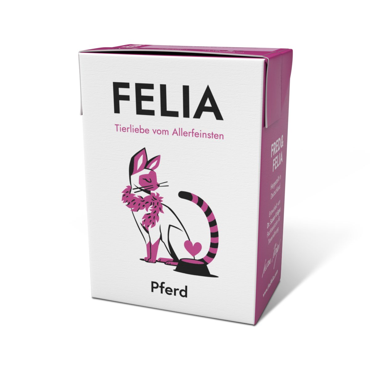 FRED & FELIA FELIA Pferd (10er Pack), Nassfutter für: Katzen, Monoprotein, hoher Fleischanteil, getreidefrei