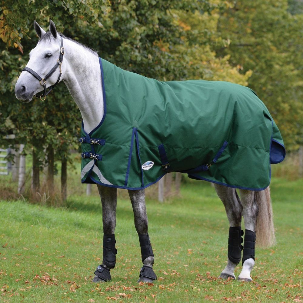 WeatherBeeta Pferde-Regendecke Weatherbeeta Comfitec Plus Dynamic II High Neck Lite 0g - hunter/navy