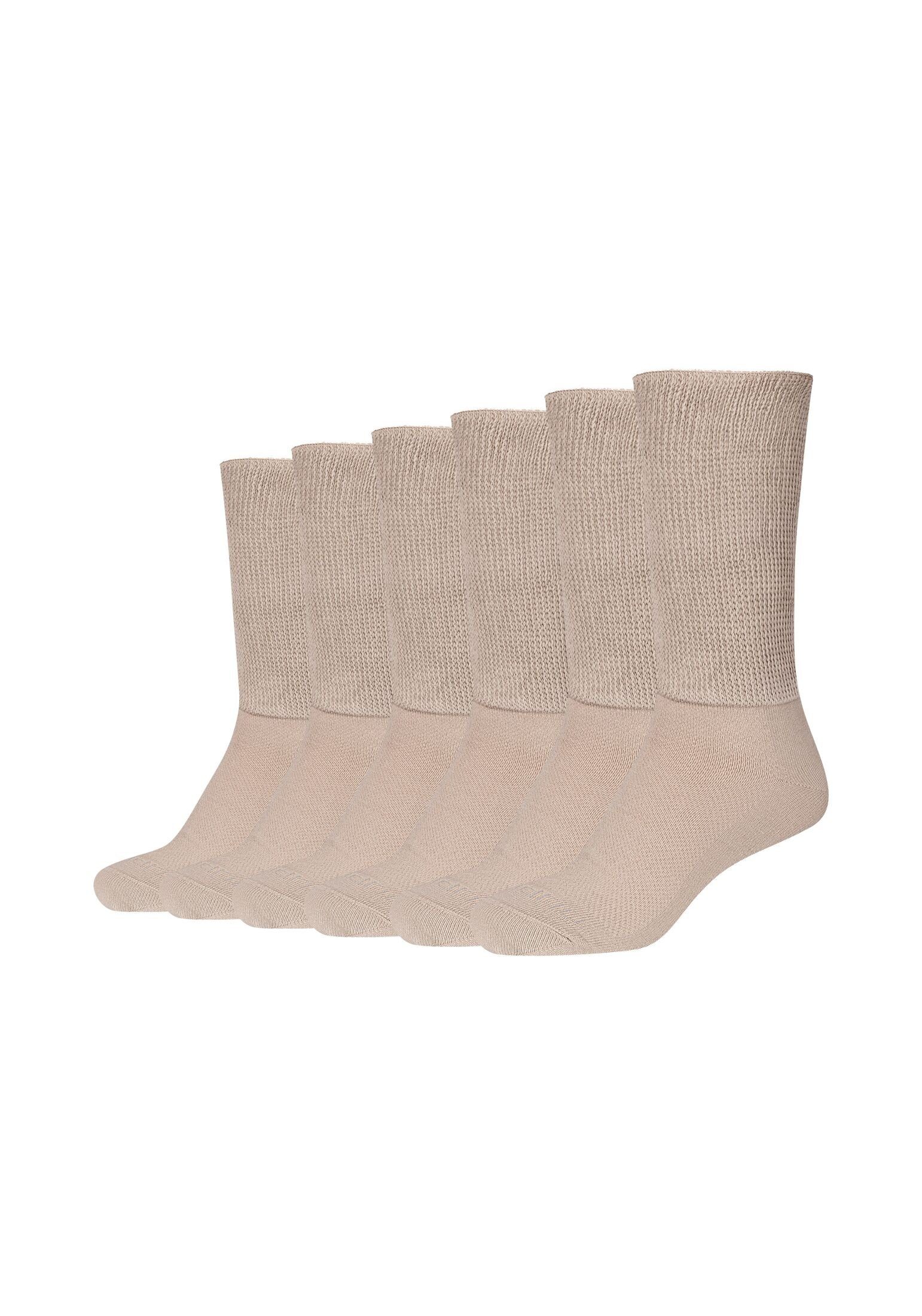 Camano Socken Diabetikersocken 6er Pack sand