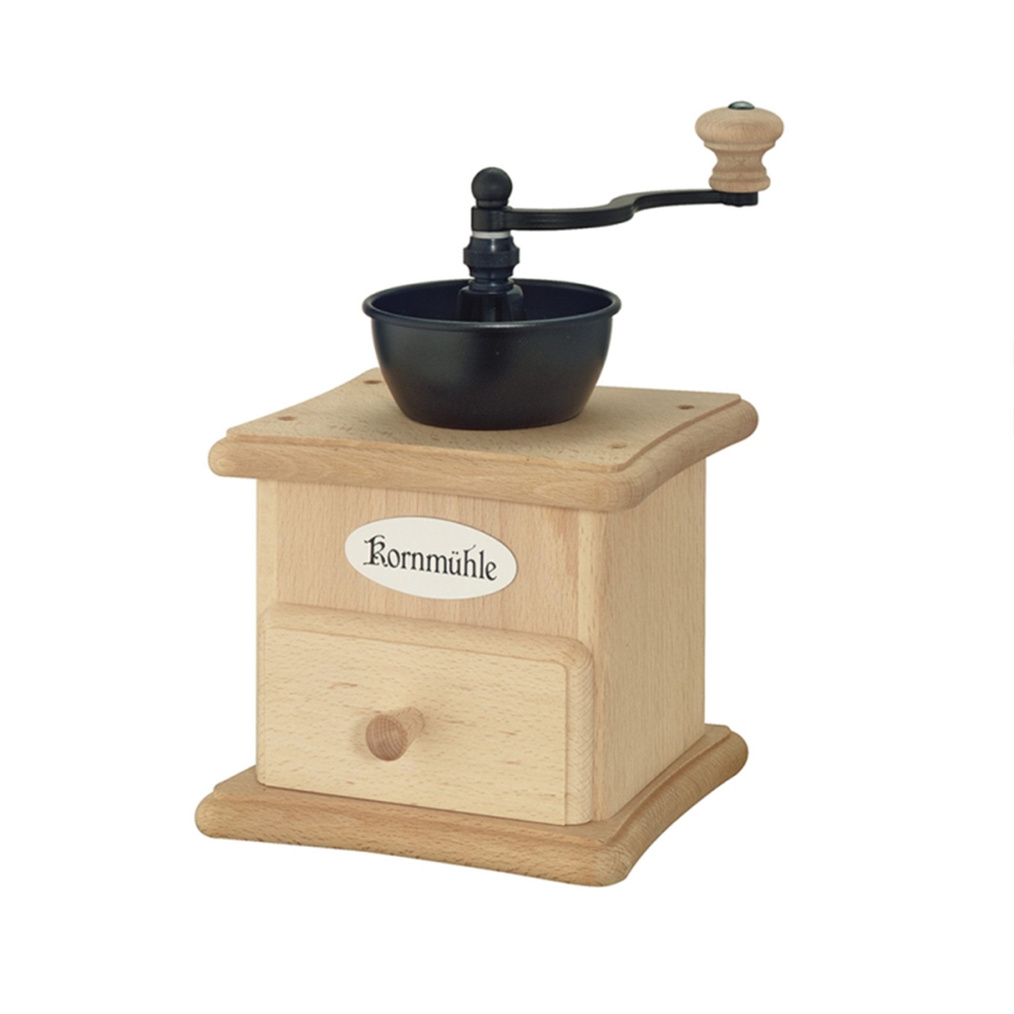 ZASSENHAUS Getreidemühle Zassenhaus Kornmühle, Buche - #042009 Manuell, Für alle gängigen Getreidesorten und Ölsaaten geeignet
