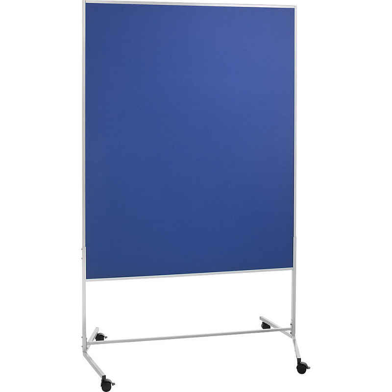 eurokraft basic Memoboard, BxH 1200 x 1500 mm, blau blau