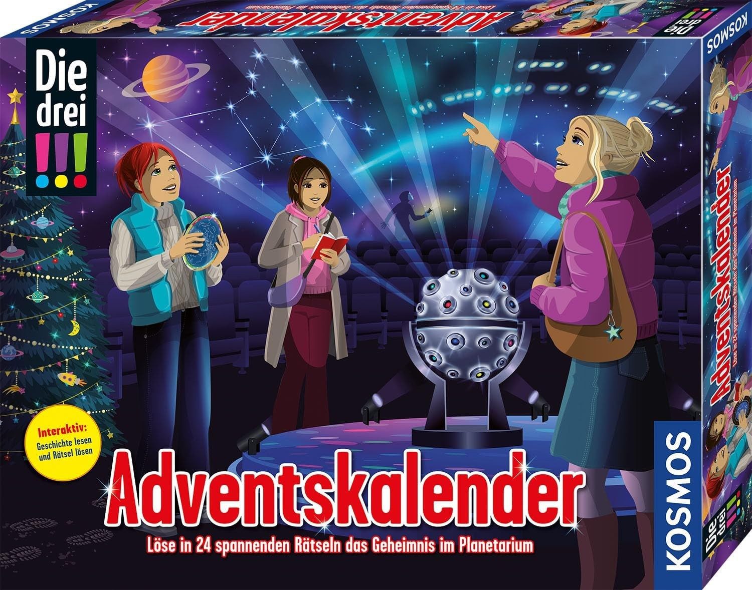 Adventskalender KOSMOS 632649 - Die drei !!! Adventskalender 2025, Löse in 24 Rätse...