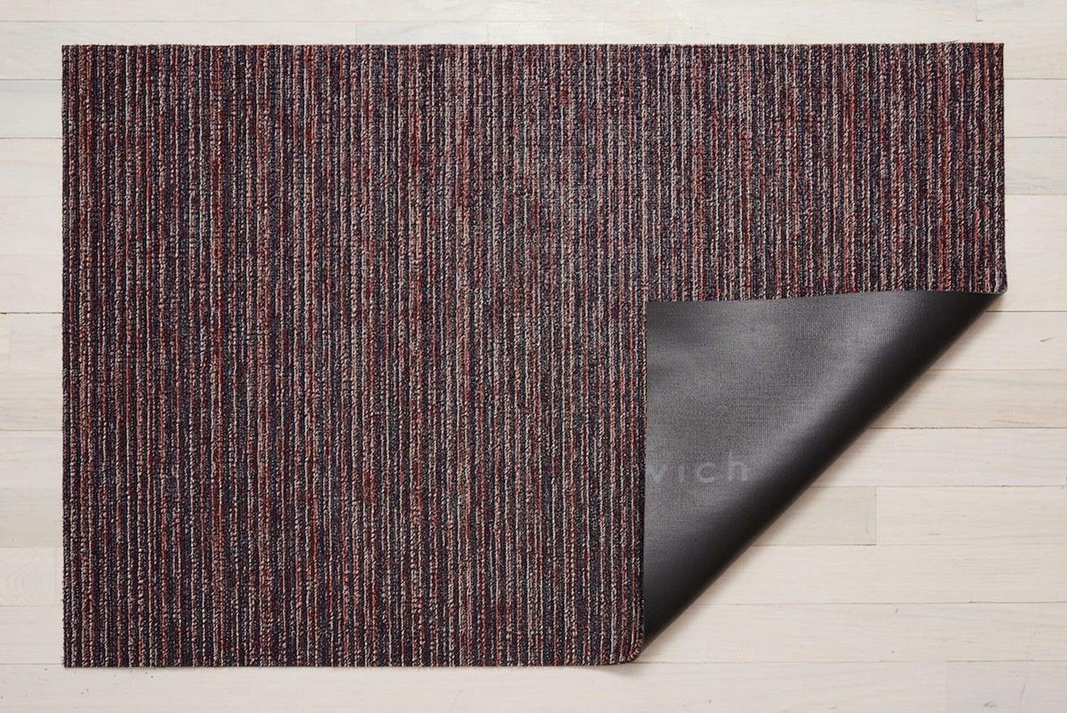 Fußmatte Skinny Stripe Mulberry 61 x 91 cm, Chilewich, rechteckig | Fußmatten