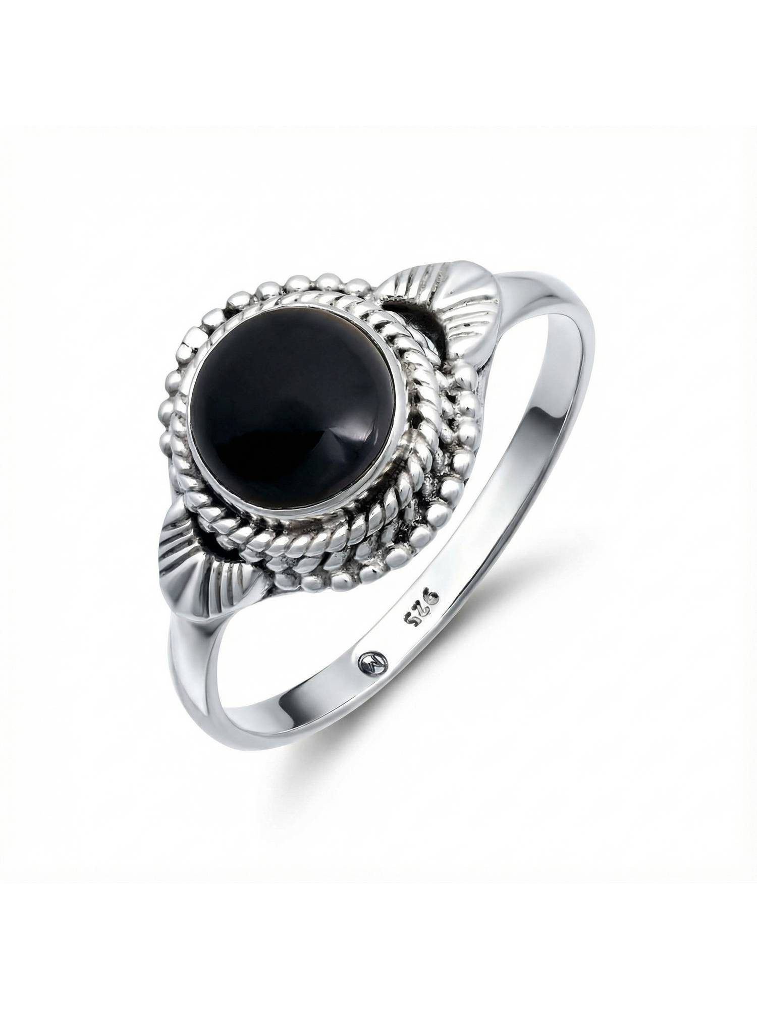 Silberring MANAIA aus 925 Silber mit Onyx