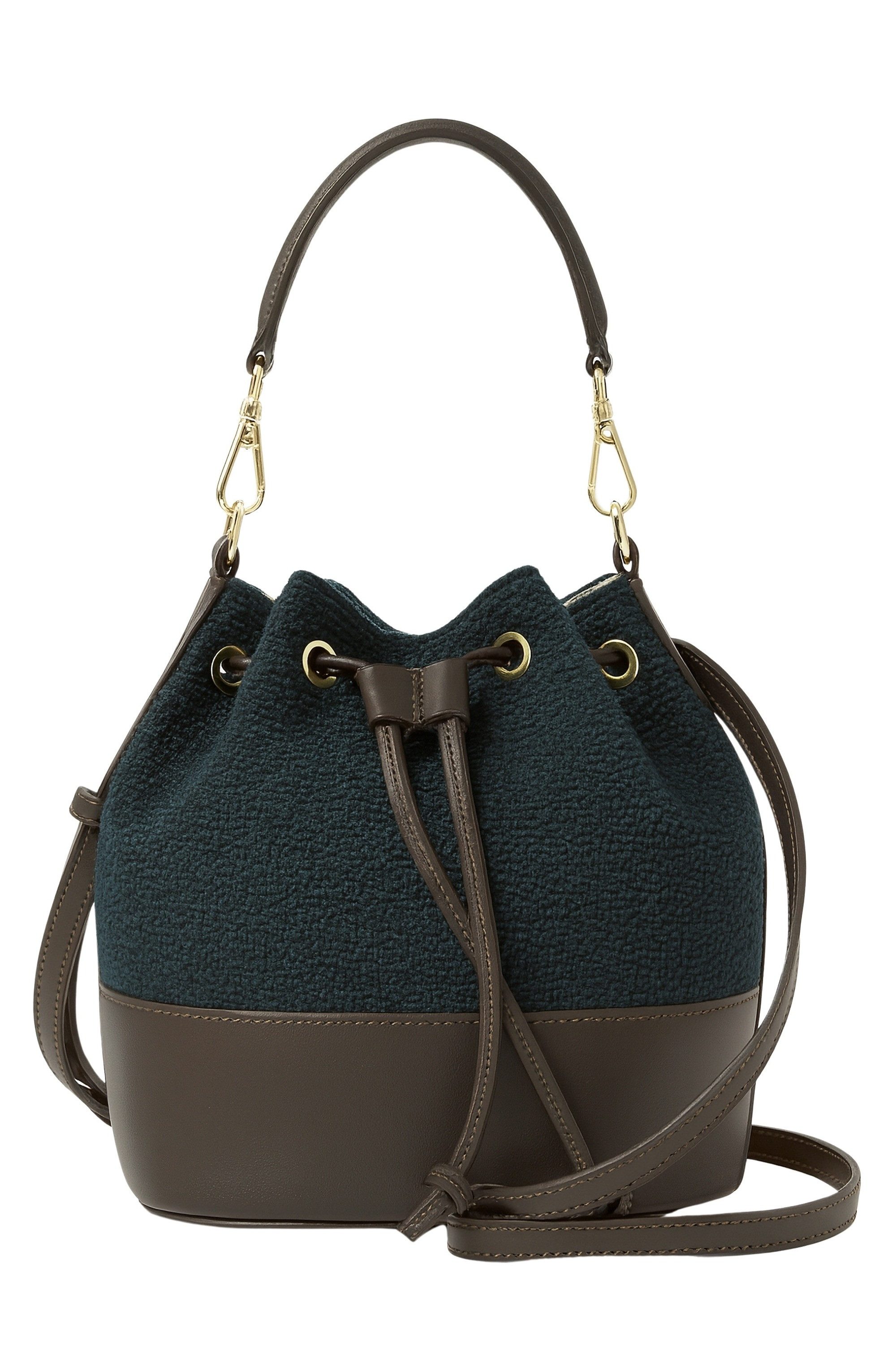 COLLEZIONE ALESSANDRO Umhängetasche Tweed, aus echtem Leder mit Stoff