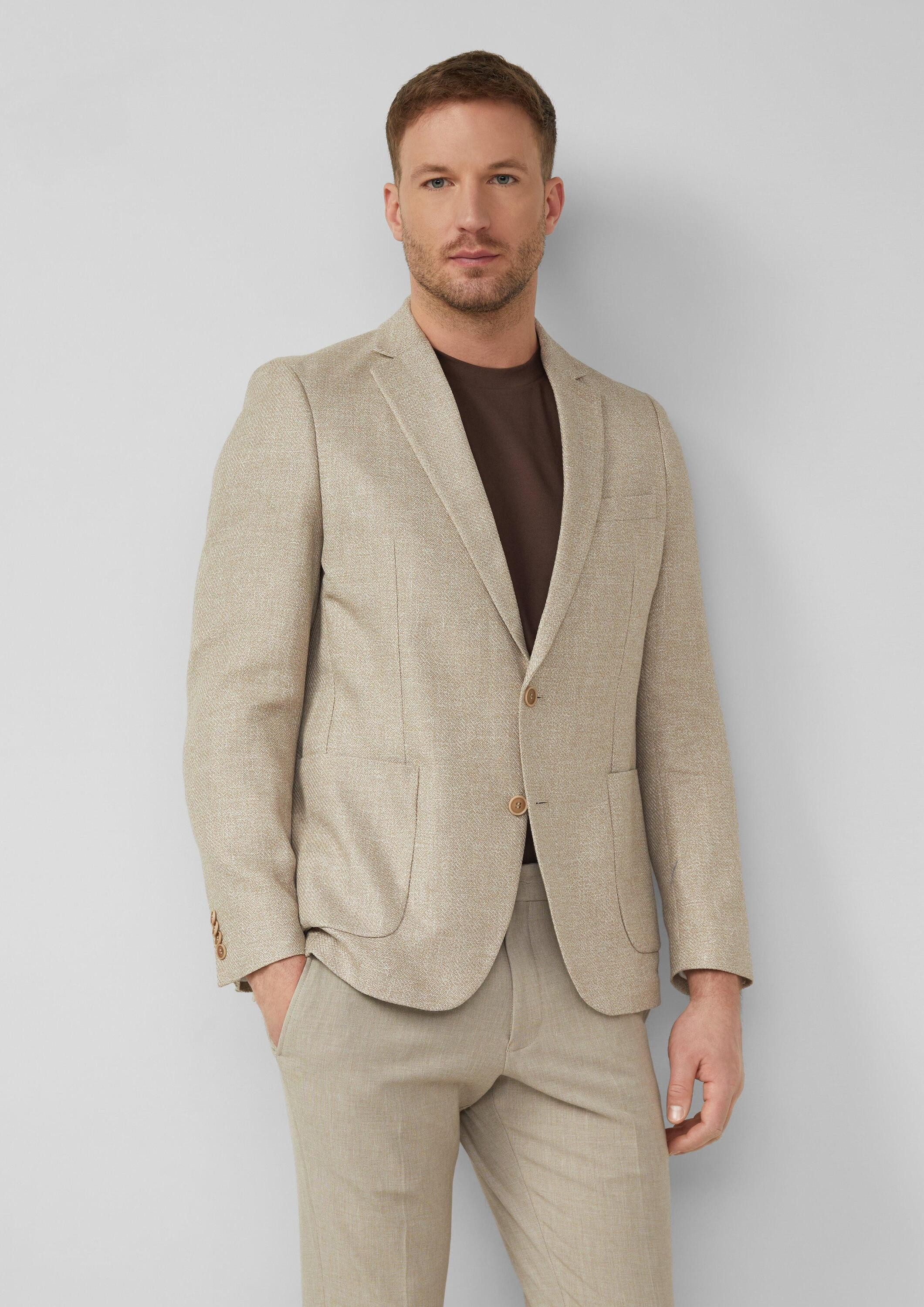 s.Oliver Sakko Indoor-Jacke S.OPURE s.O PURE: Sakko aus meliertem Leinenmix