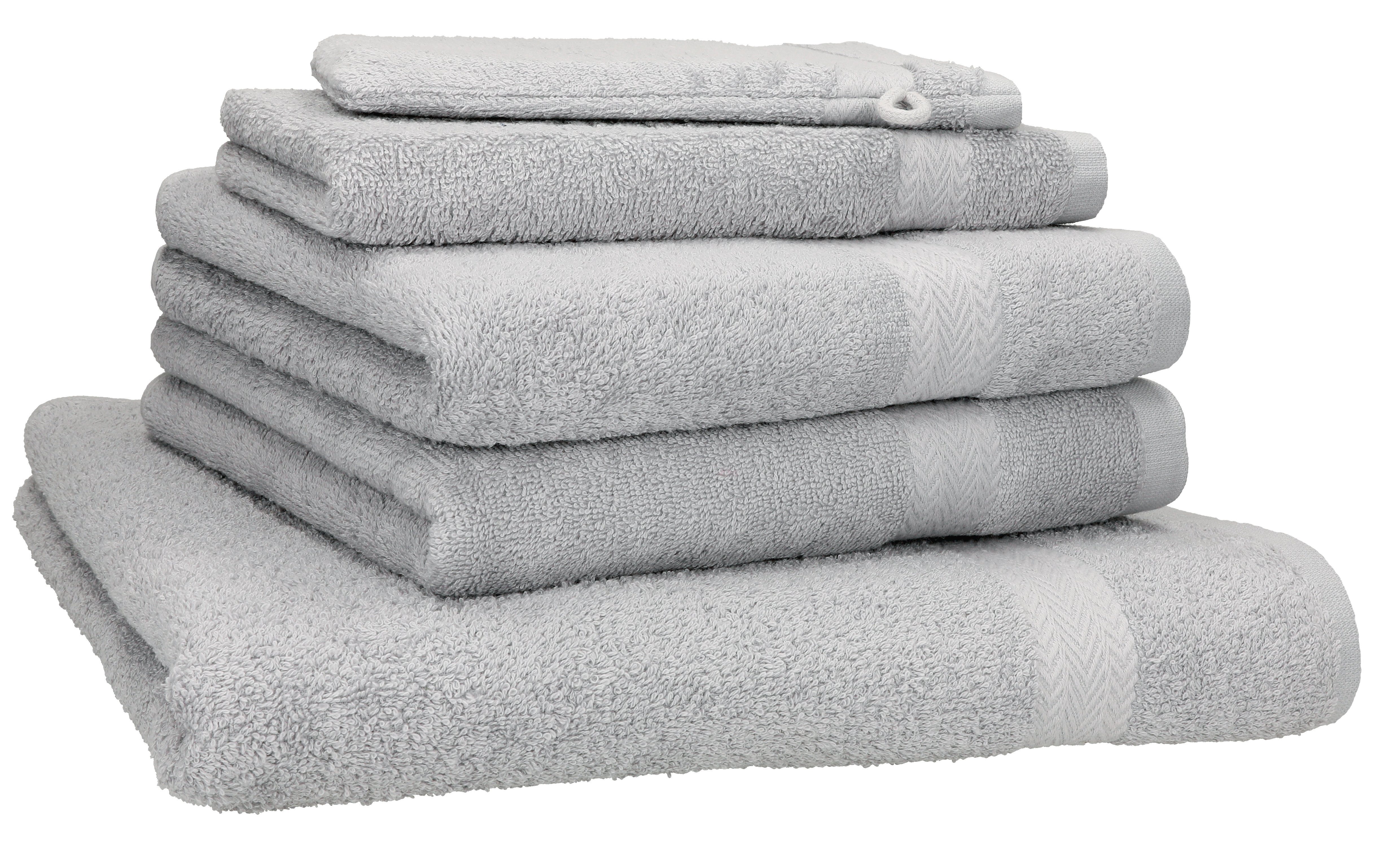 Betz Handtuch Set 5-TLG. Premium 1 Duschtuch 2 Handtücher 1 Gästetuch 1 Waschhandschuh, 100% Baumwolle