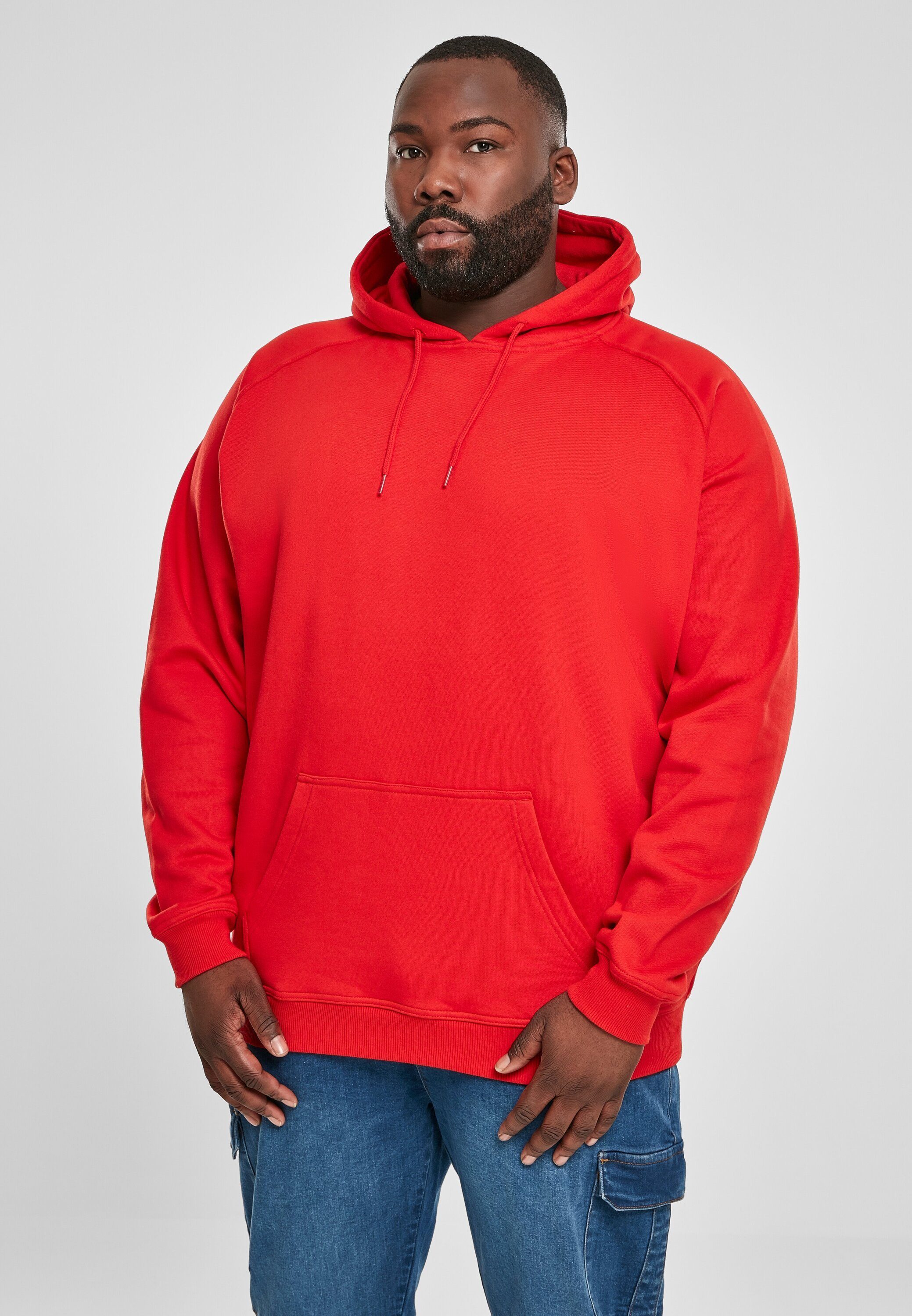 URBAN Sweater red Hoody (1-tlg) Blank Herren CLASSICS