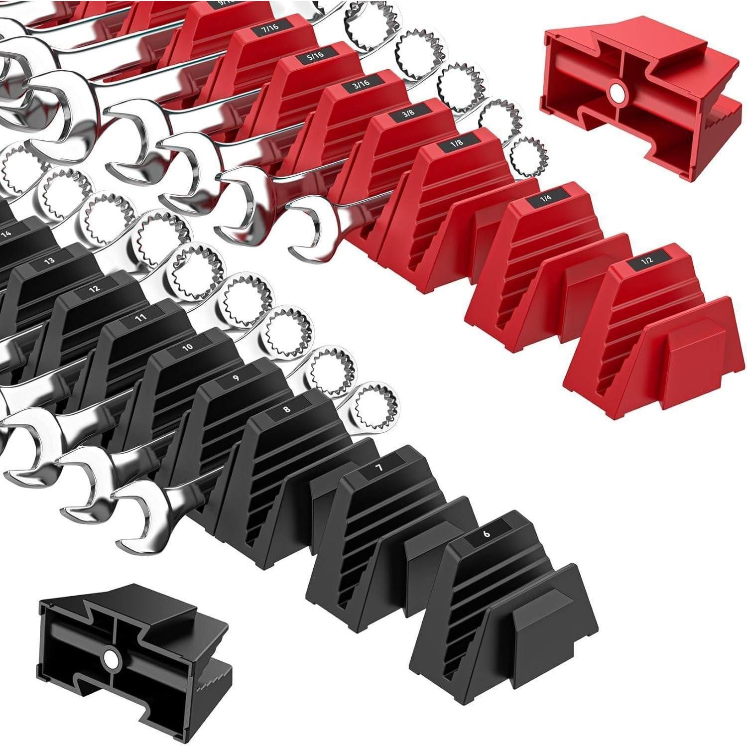 LuxusKollektion Magnet-Werkzeugleiste Magnetischer Schraubenschlüssel-Organizer 48tlg. modular