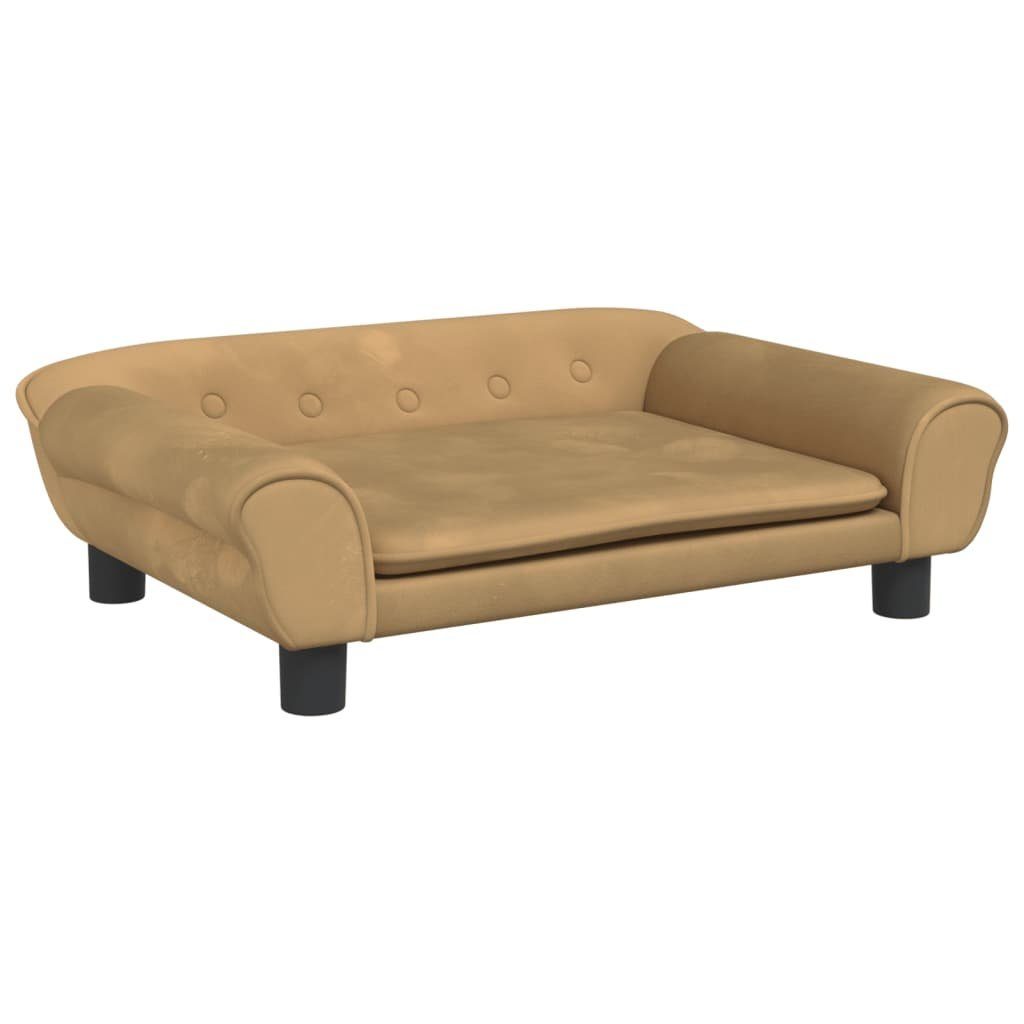 vidaXL Kindersofa 70 x 45 x 26 cm Kindersofa Braun 70x45x26 cm Samt Kindercouch Kindermö