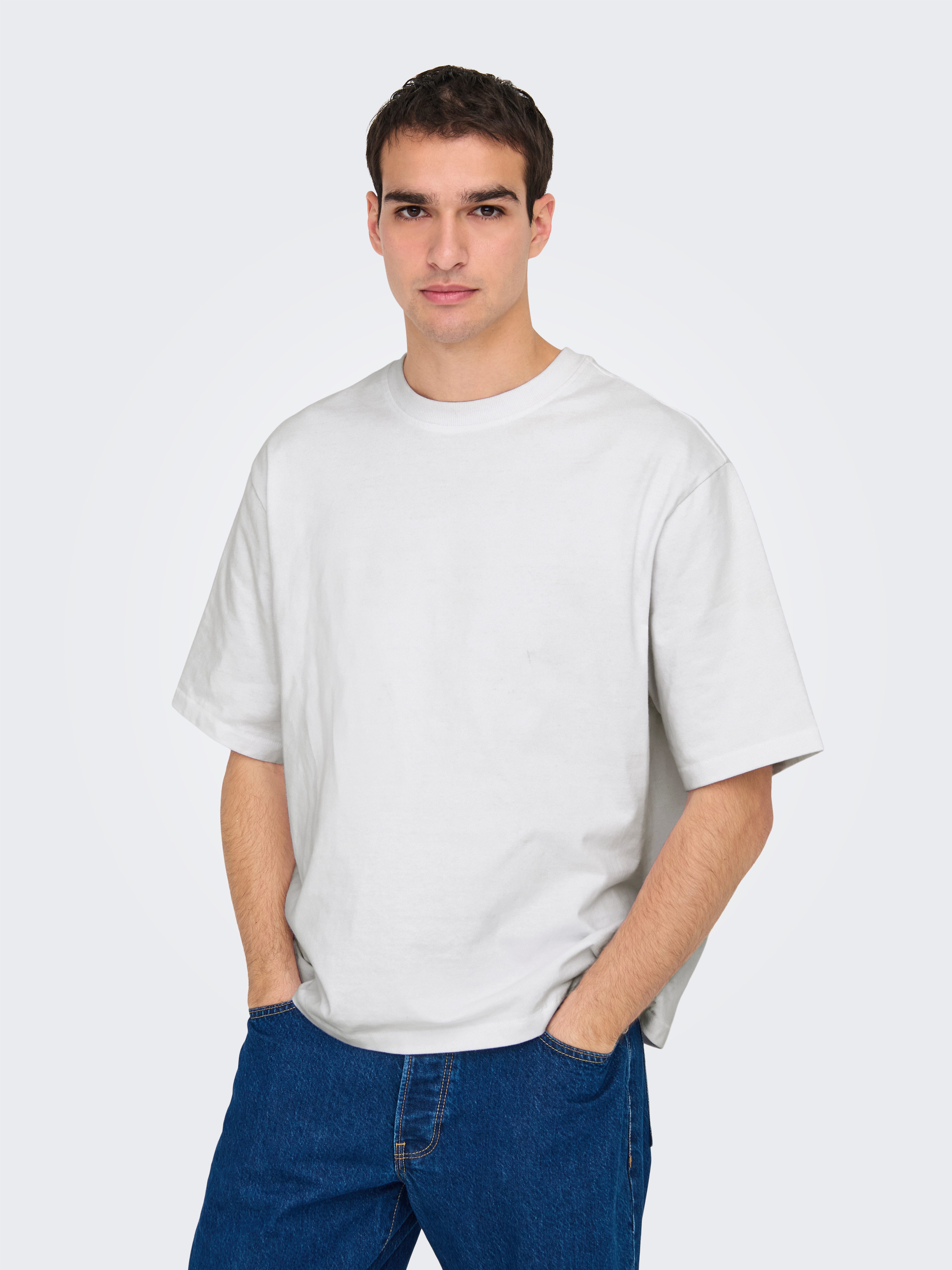 ONLY & SONS Rundhalsshirt ONSMILLENIUM OVZ SS TEE NOOS