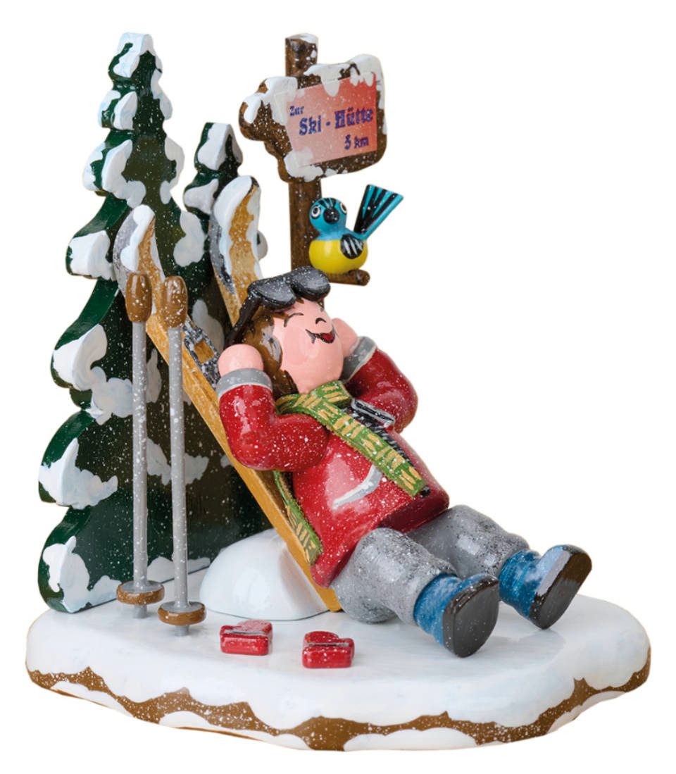 Hubrig Volkskunst Zschorlau Erzgebirge Sammelfigur Hubrig Winterkinder Schöne Aussicht