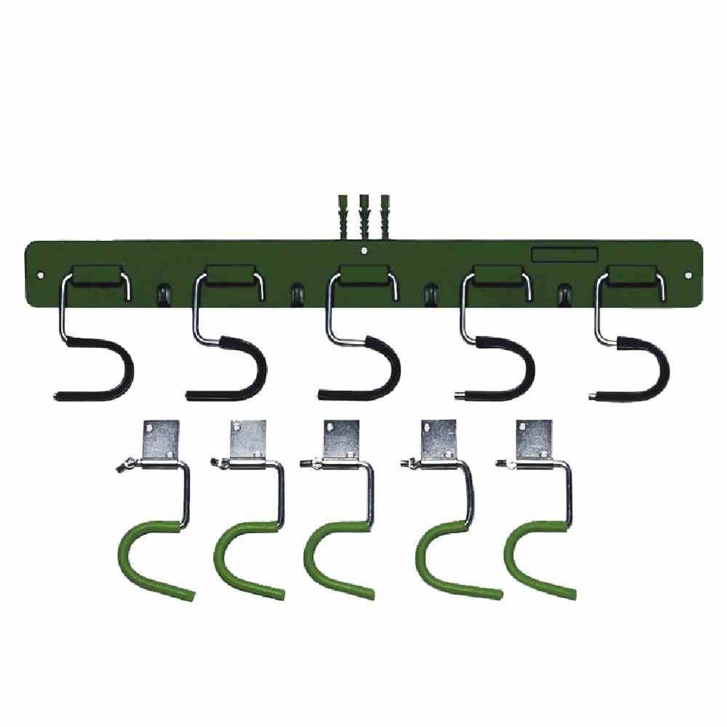 Gartengerätehalter Gerätehalter 5Stk +Halteplatten Halterung Gartenhaus Werkstatt Garage