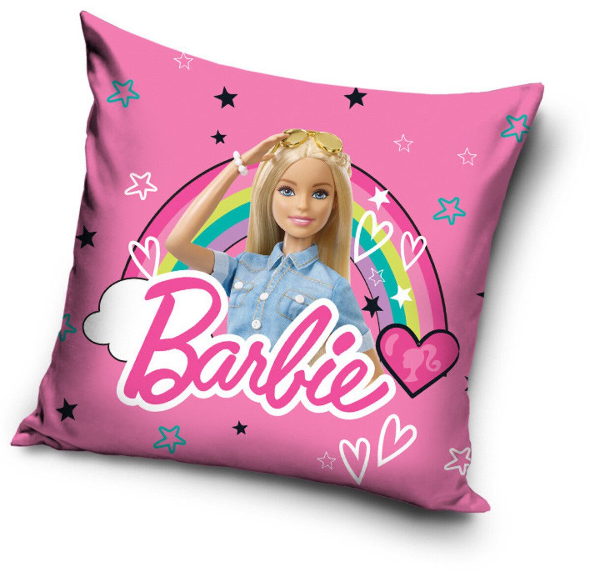 Barbie Kissenbezug Barbie Regenbogen Kissenbezug Maße ca. 40 x 40 cm, (1 Stück)