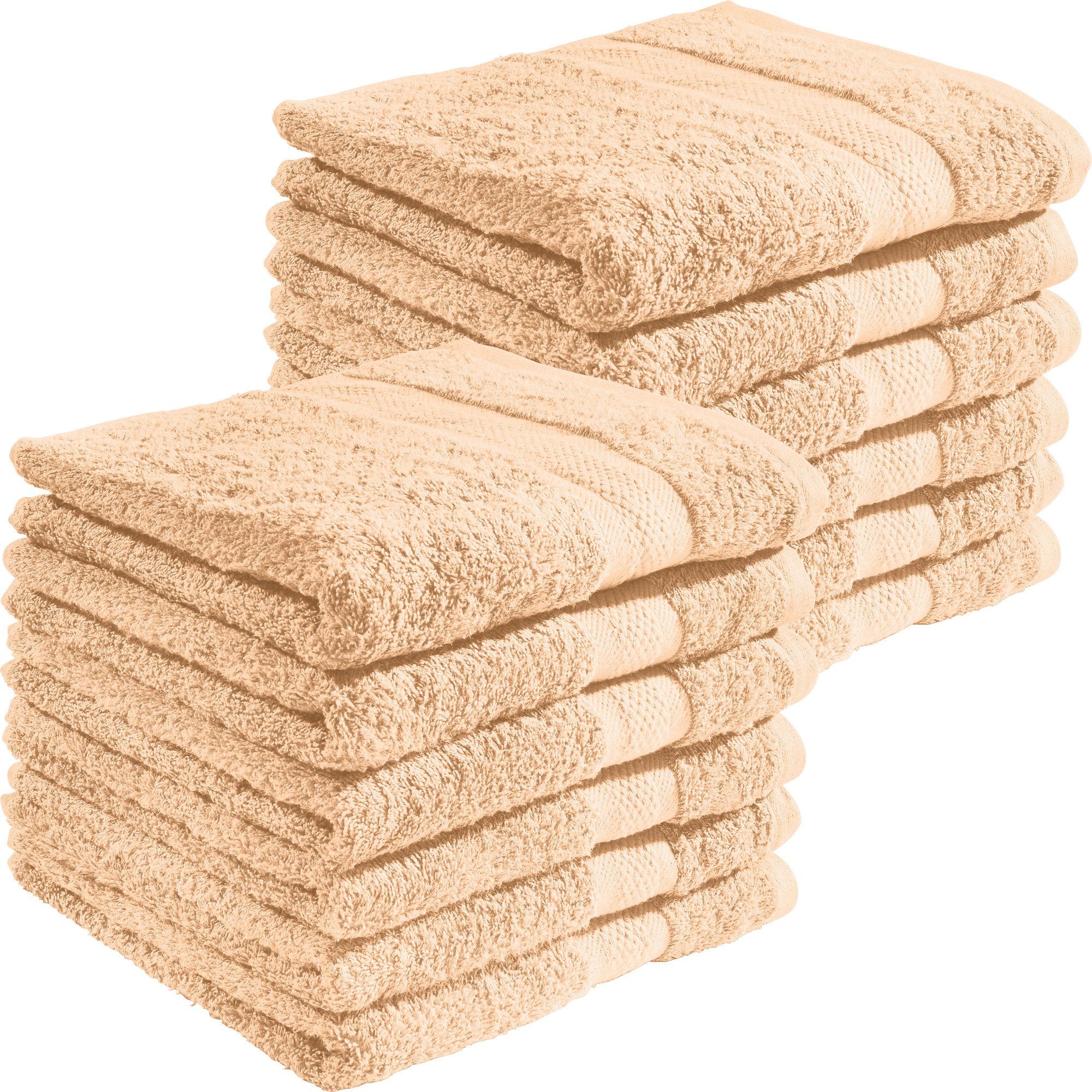 REDBEST Handtuch Handtuch "Chicago" 12er-Pack, Frottier, Walk-Frottier Uni