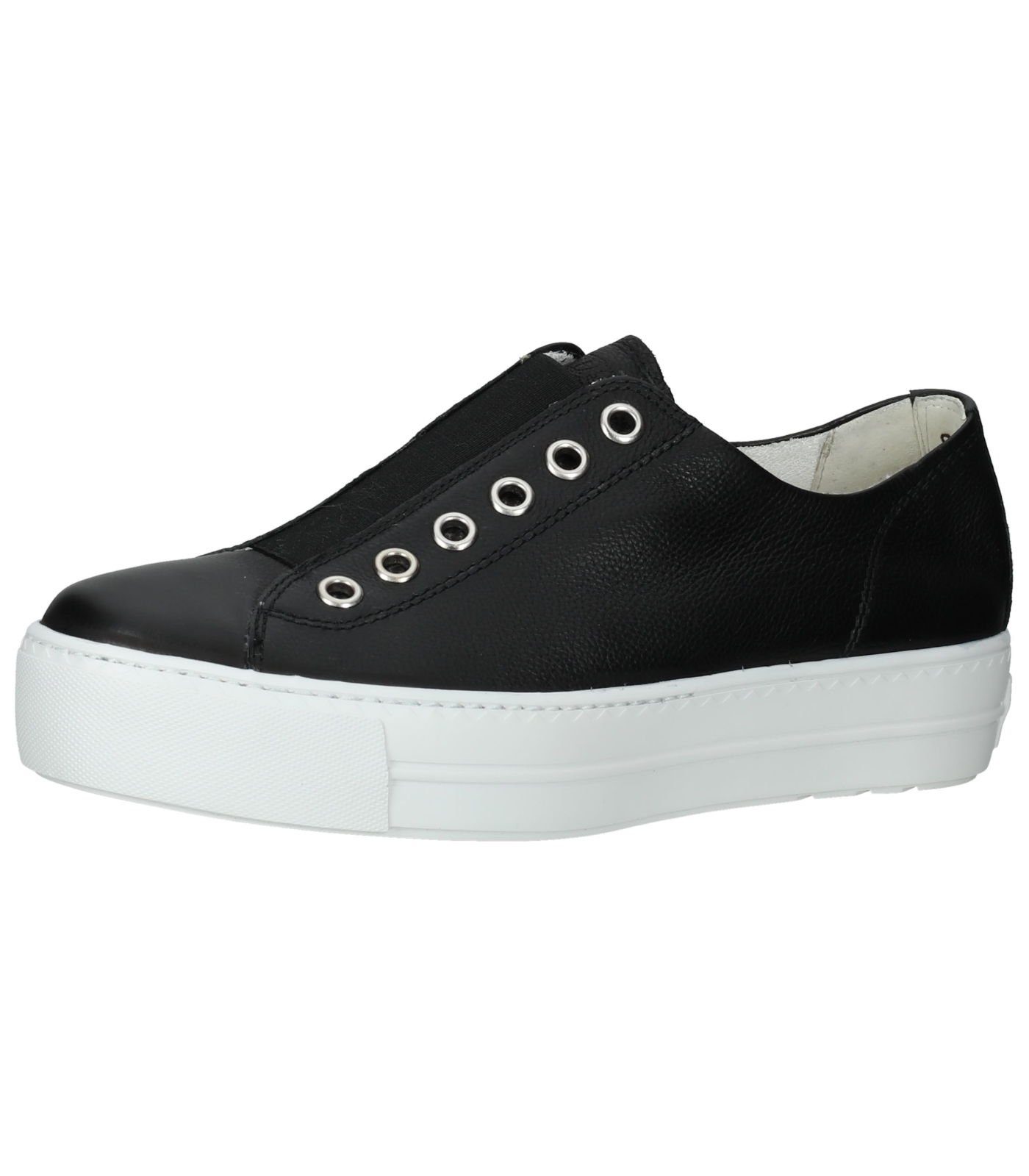 Paul Green Sneaker Glattleder Plateausneaker Schwarz