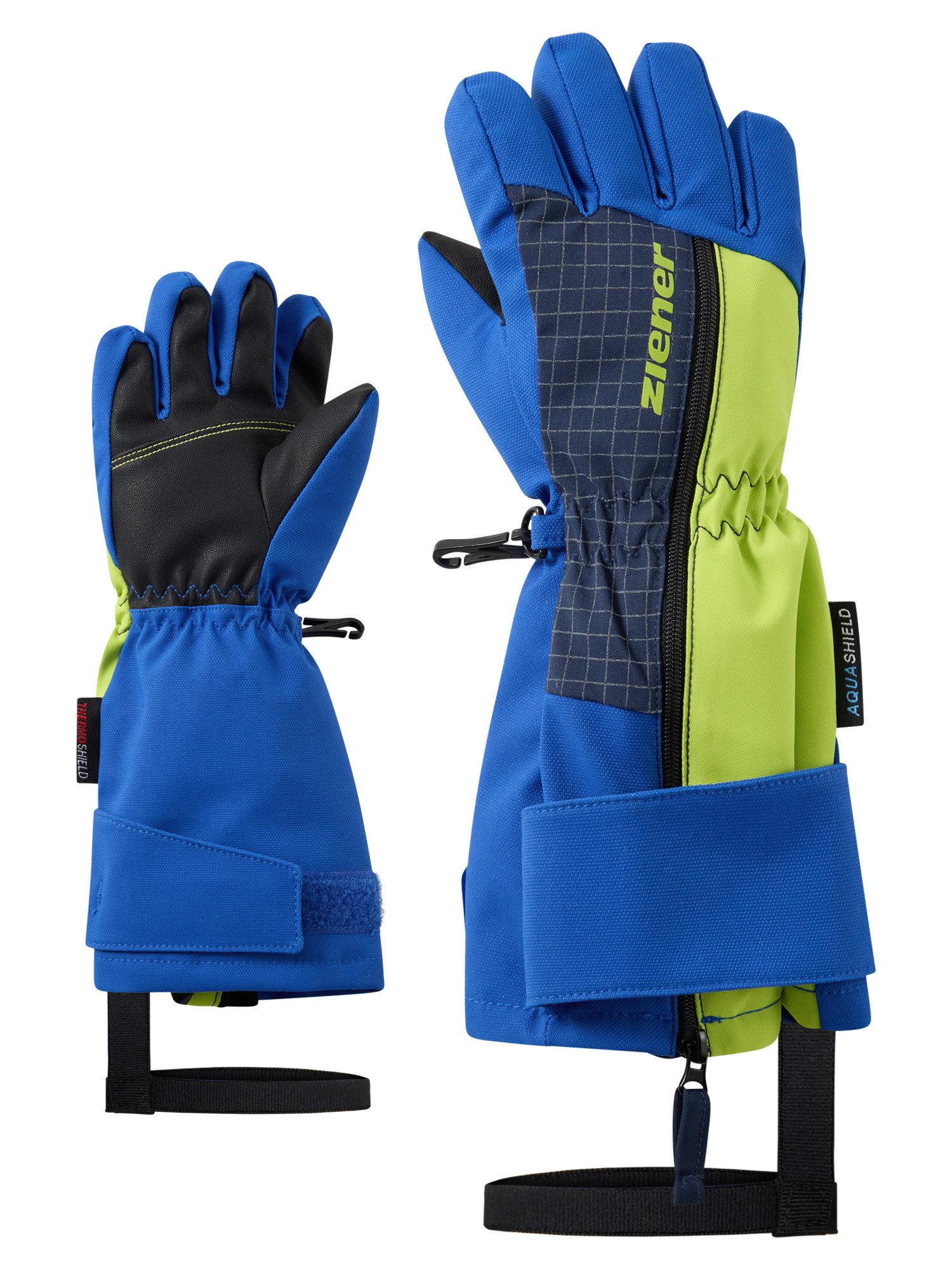 Ziener Skihandschuhe LIEKE-Z AQUASHIELD® KINDER warm,wasser- und windddicht, atmungsaktiv, extra langer Reißverschluss